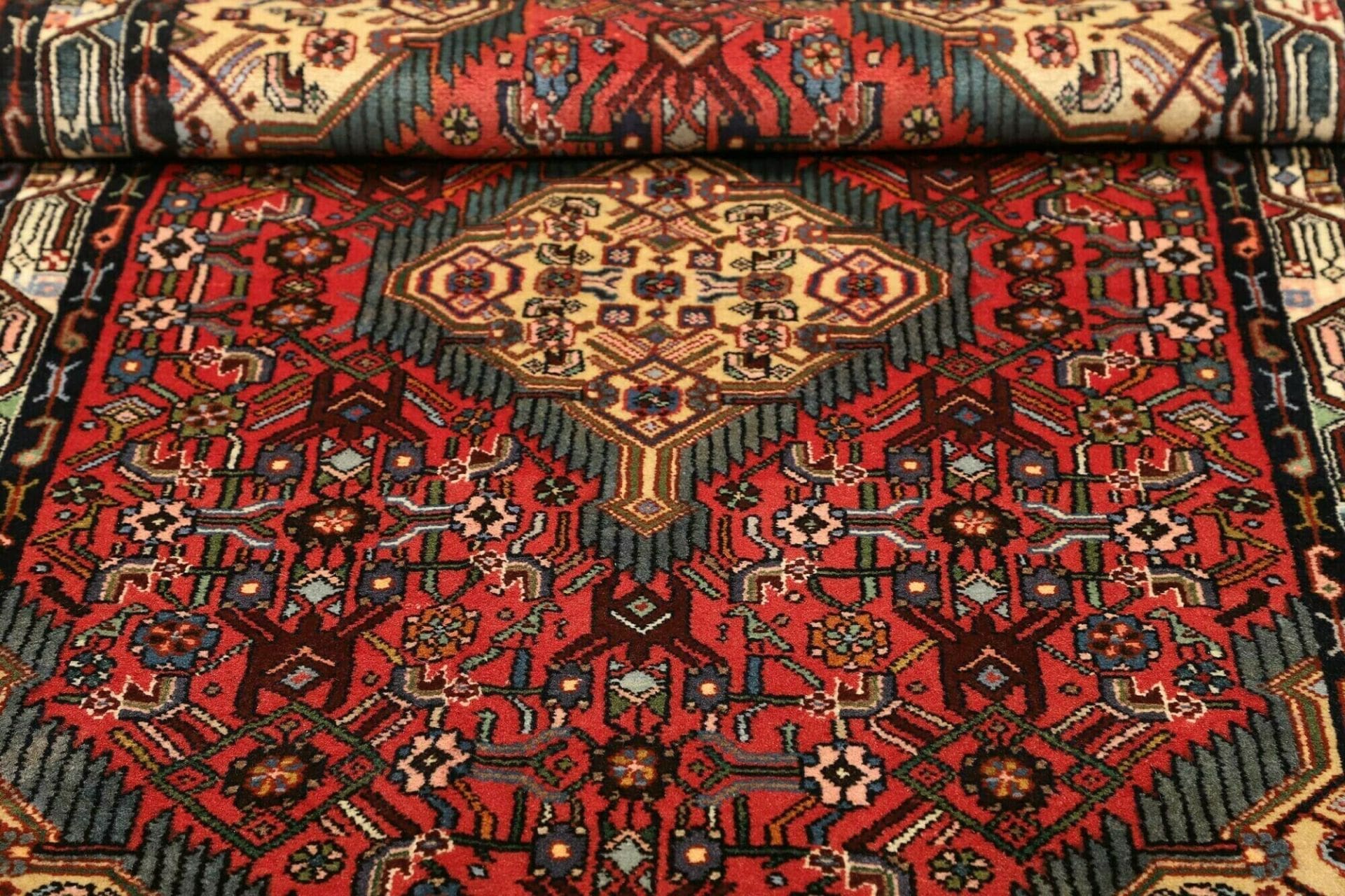 Hamadan Herati Perserteppich 106 × 168 cm aus Wolle, handgeknüpft