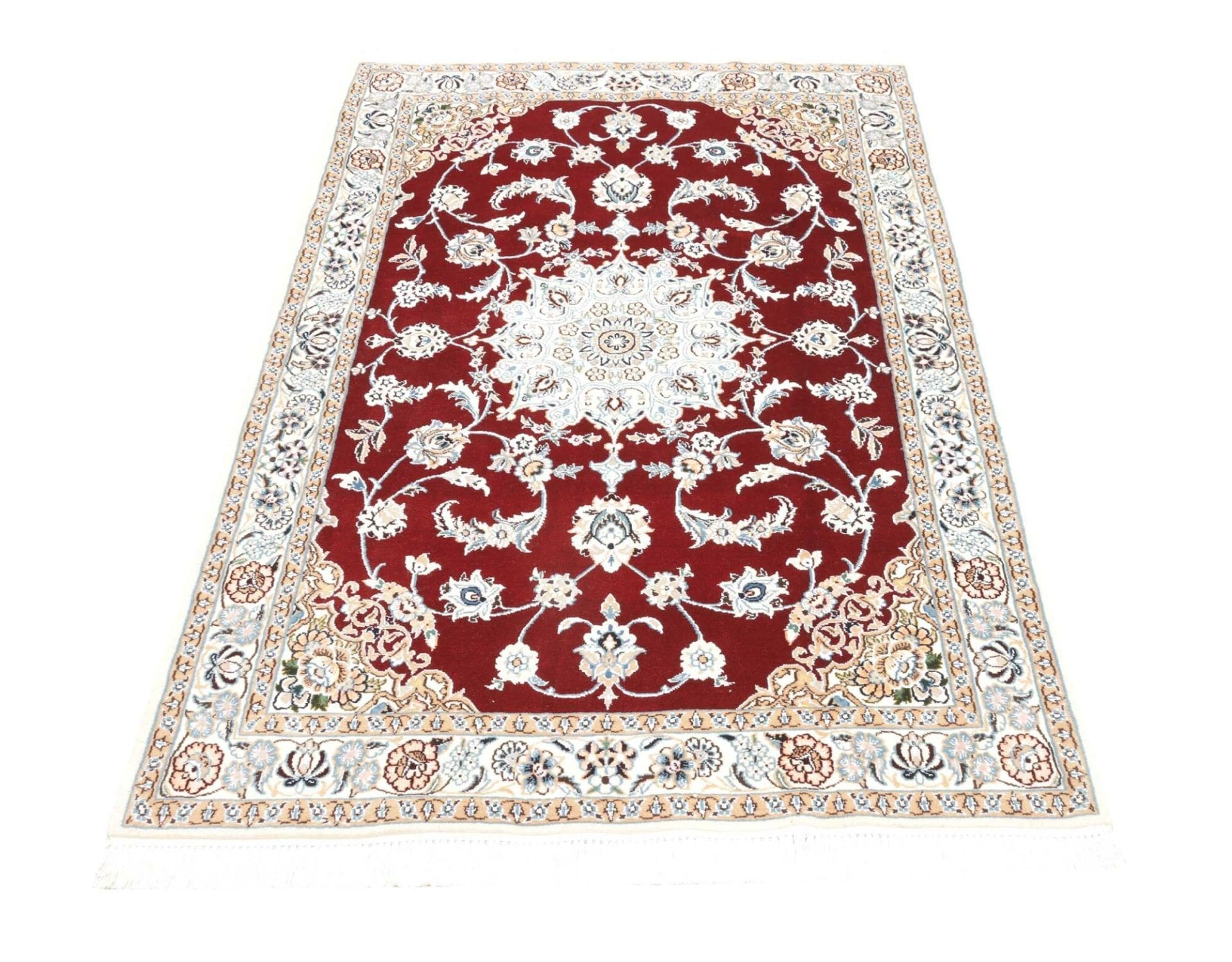 Handgeknüpfter Nain Perserteppich, 104 × 162 cm, Wolle