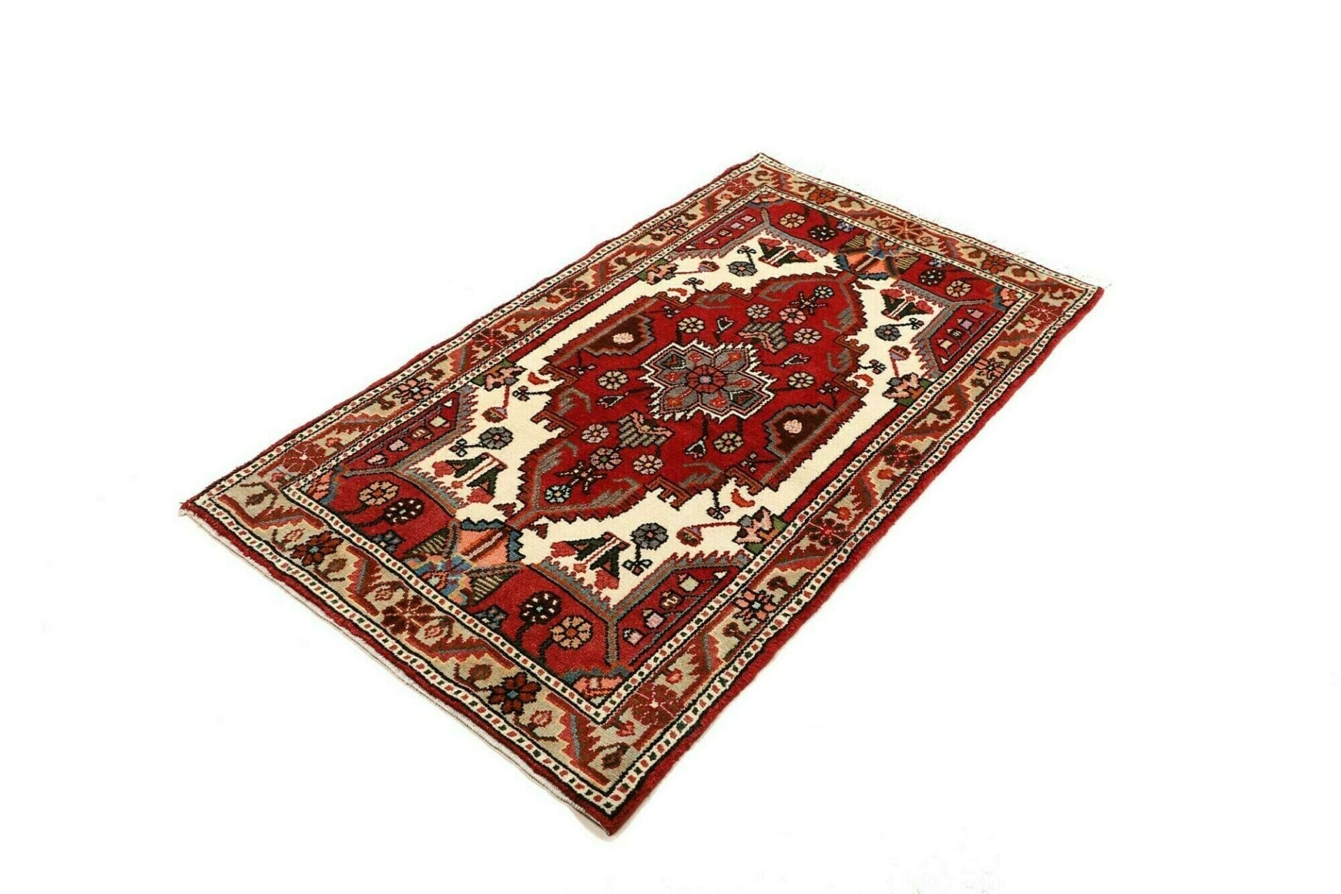 Hamadan Herati Perserteppich aus Iran, 85 × 142 cm