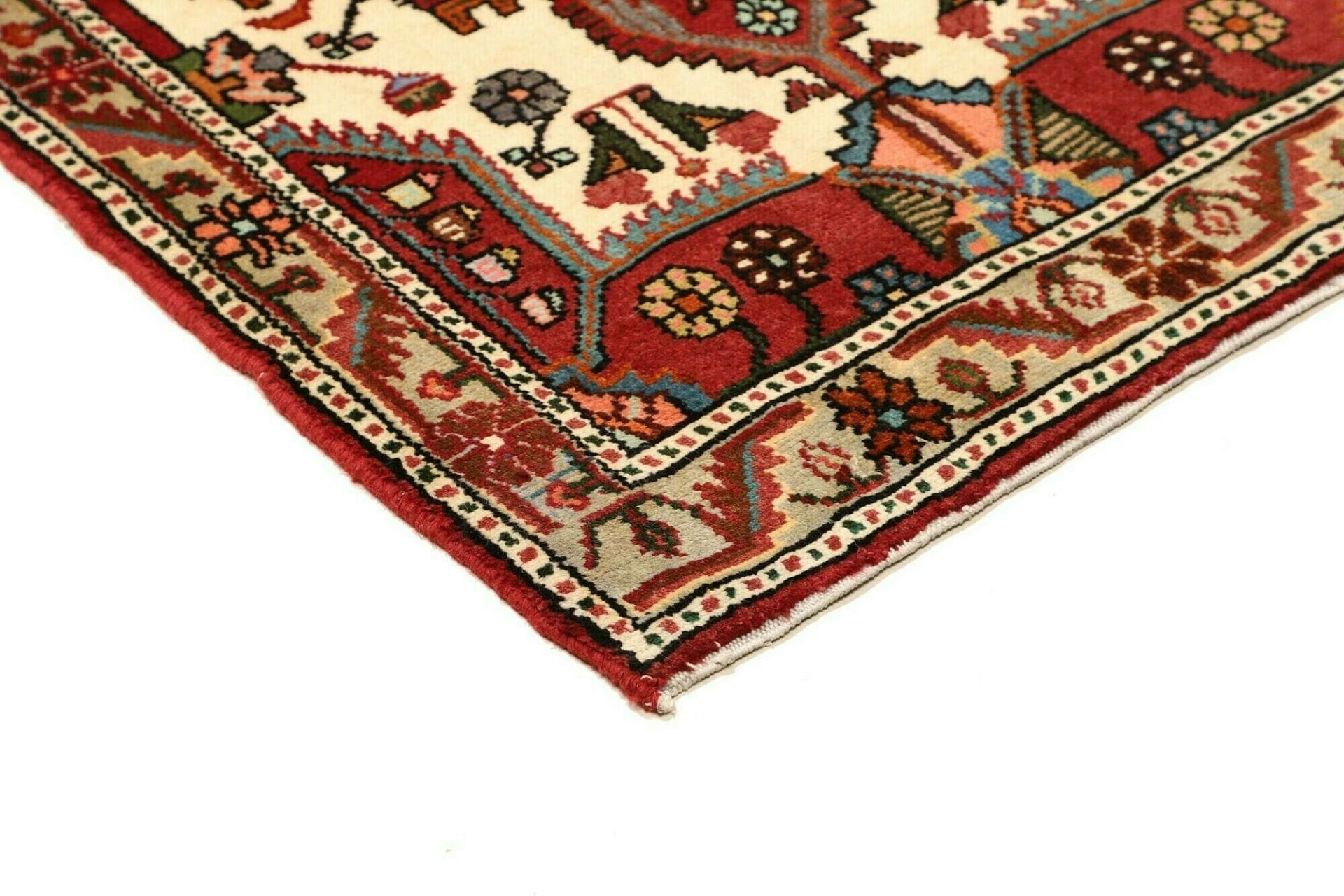 Hamadan Herati Perserteppich aus Iran, 85 × 142 cm