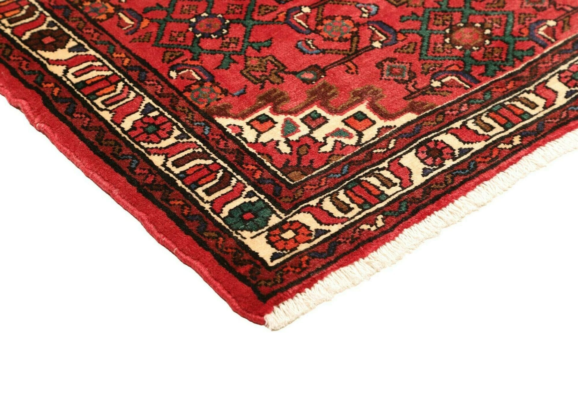 Handgeknüpfter Hamadan Perserteppich, 104 × 162 cm, Wolle