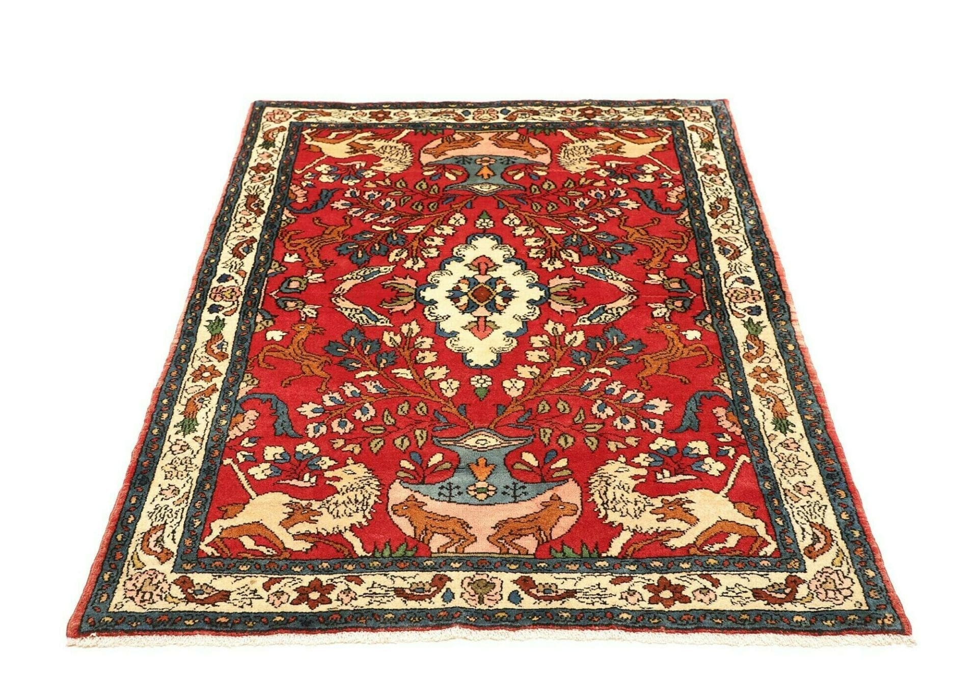 Hamadan Herati Perserteppich aus Iran, 113 × 154 cm