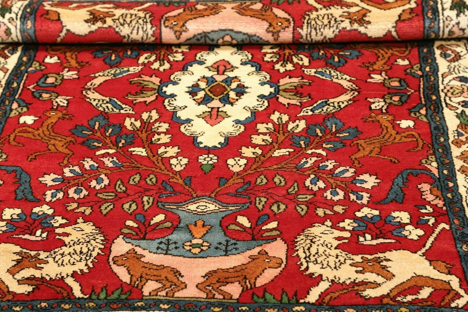 Hamadan Herati Perserteppich aus Iran, 113 × 154 cm