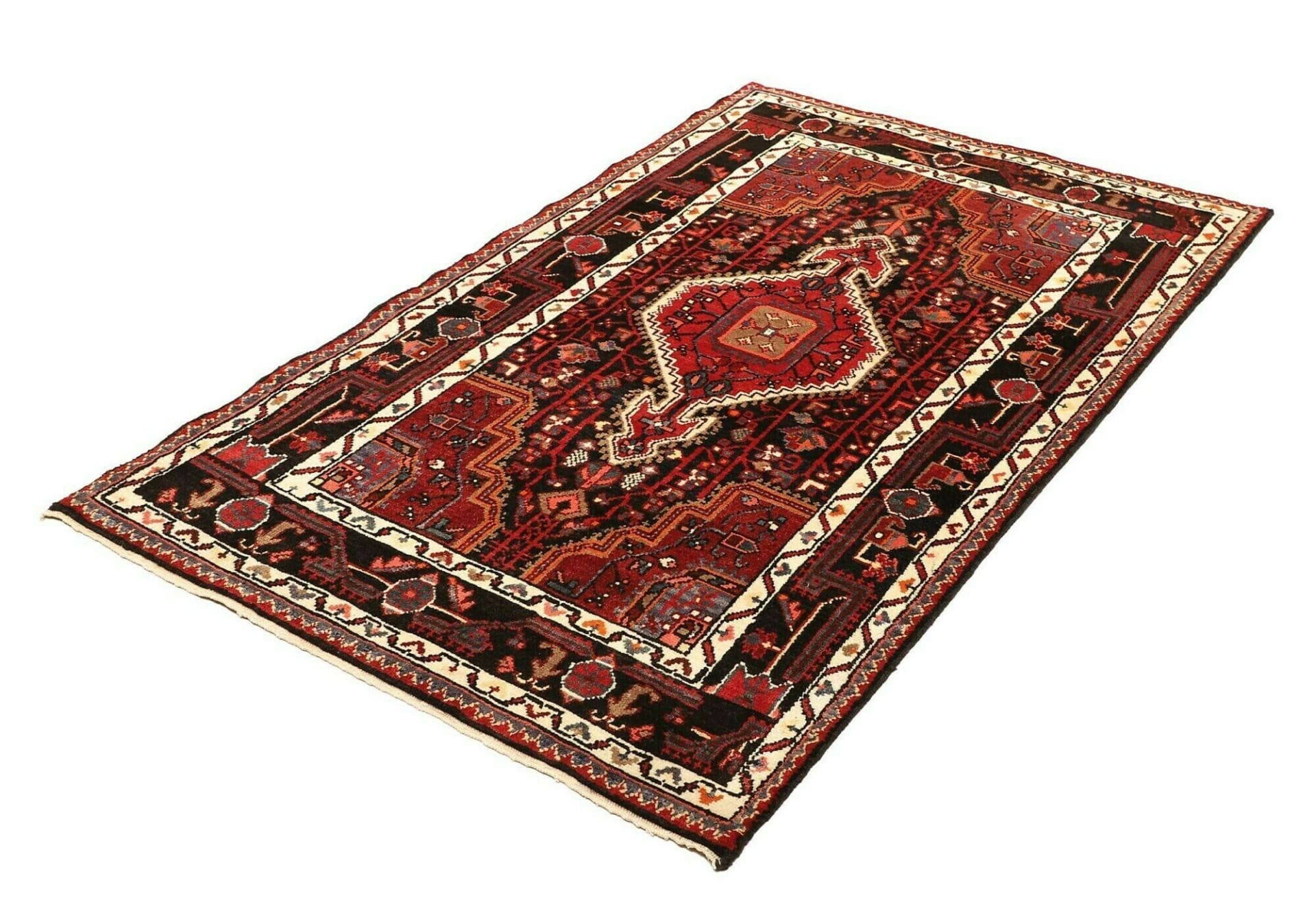 Handgeknüpfter Hamadan Perserteppich 110 × 165 cm