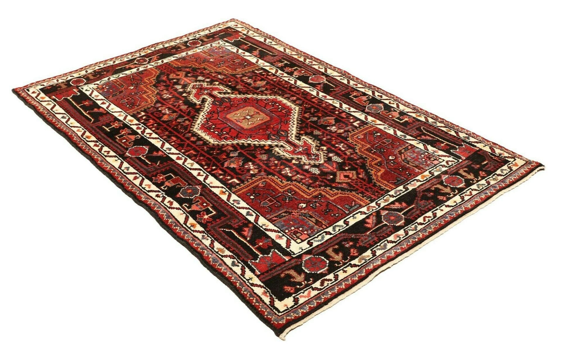 Handgeknüpfter Hamadan Perserteppich 110 × 165 cm