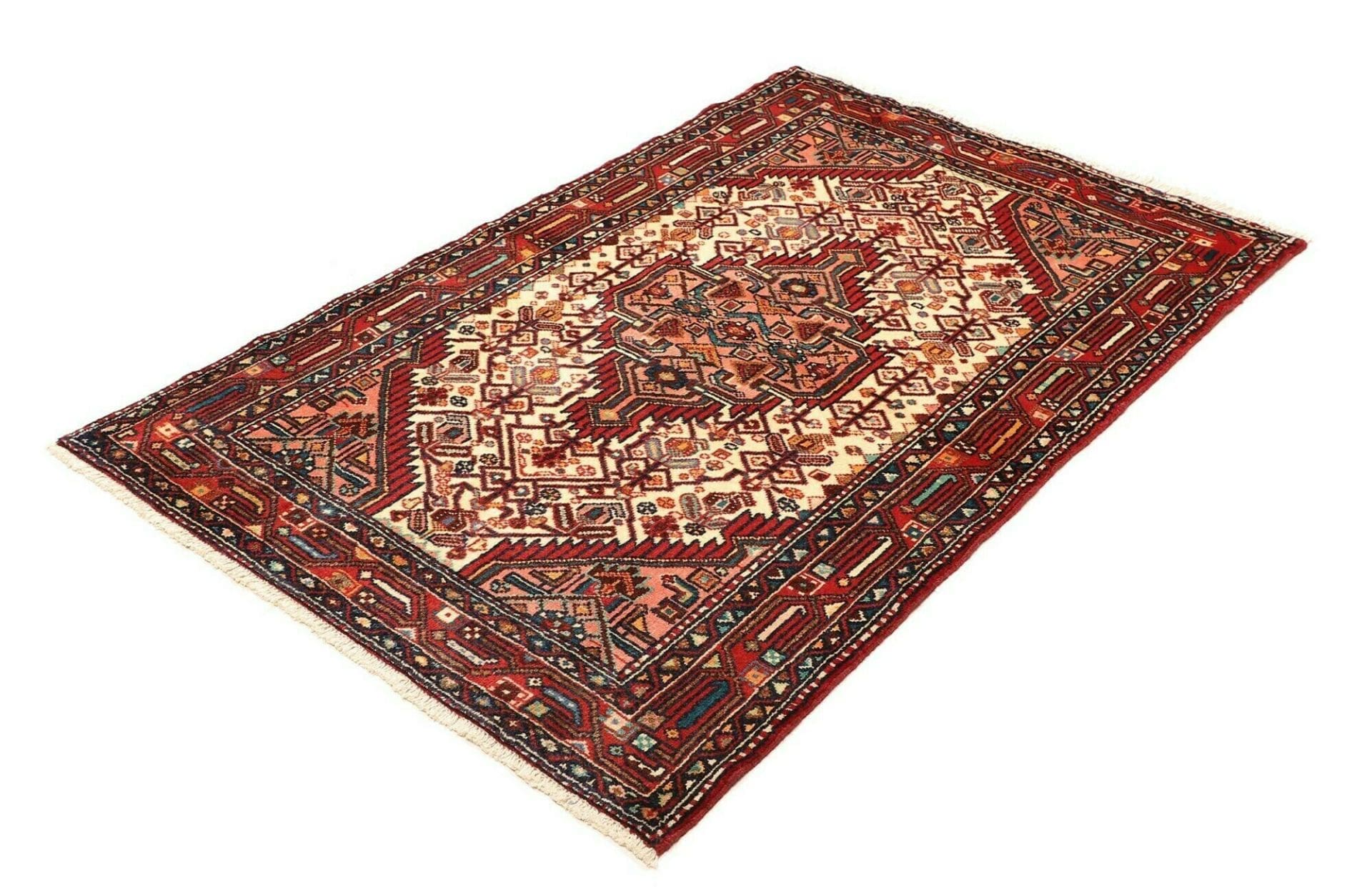 Hamadan Herati Perserteppich 108 × 159 cm aus Wolle, handgeknüpft