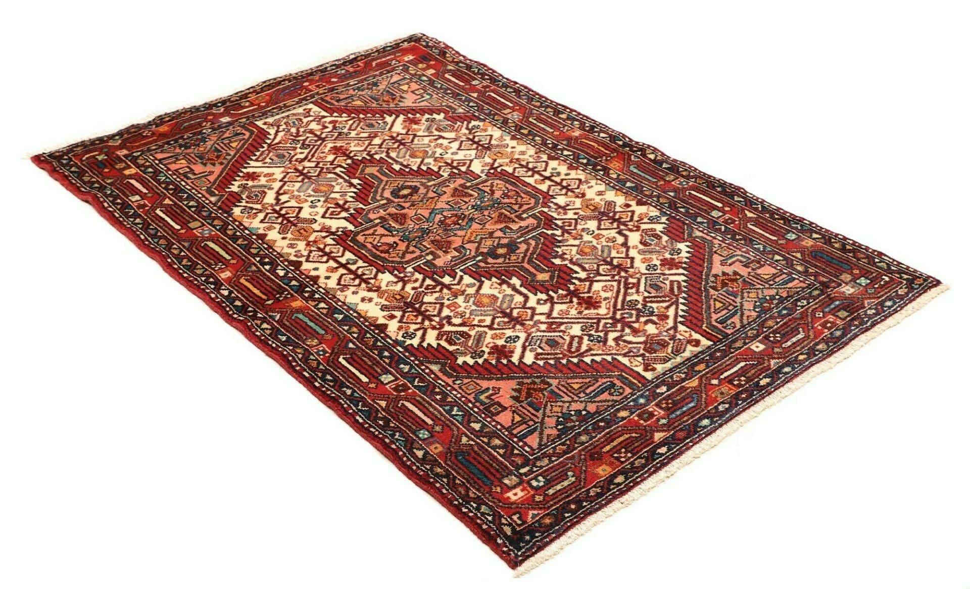Hamadan Herati Perserteppich 108 × 159 cm aus Wolle, handgeknüpft