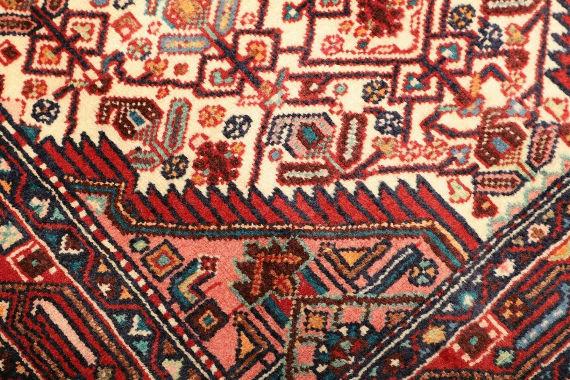 Hamadan Herati Perserteppich 108 × 159 cm aus Wolle, handgeknüpft