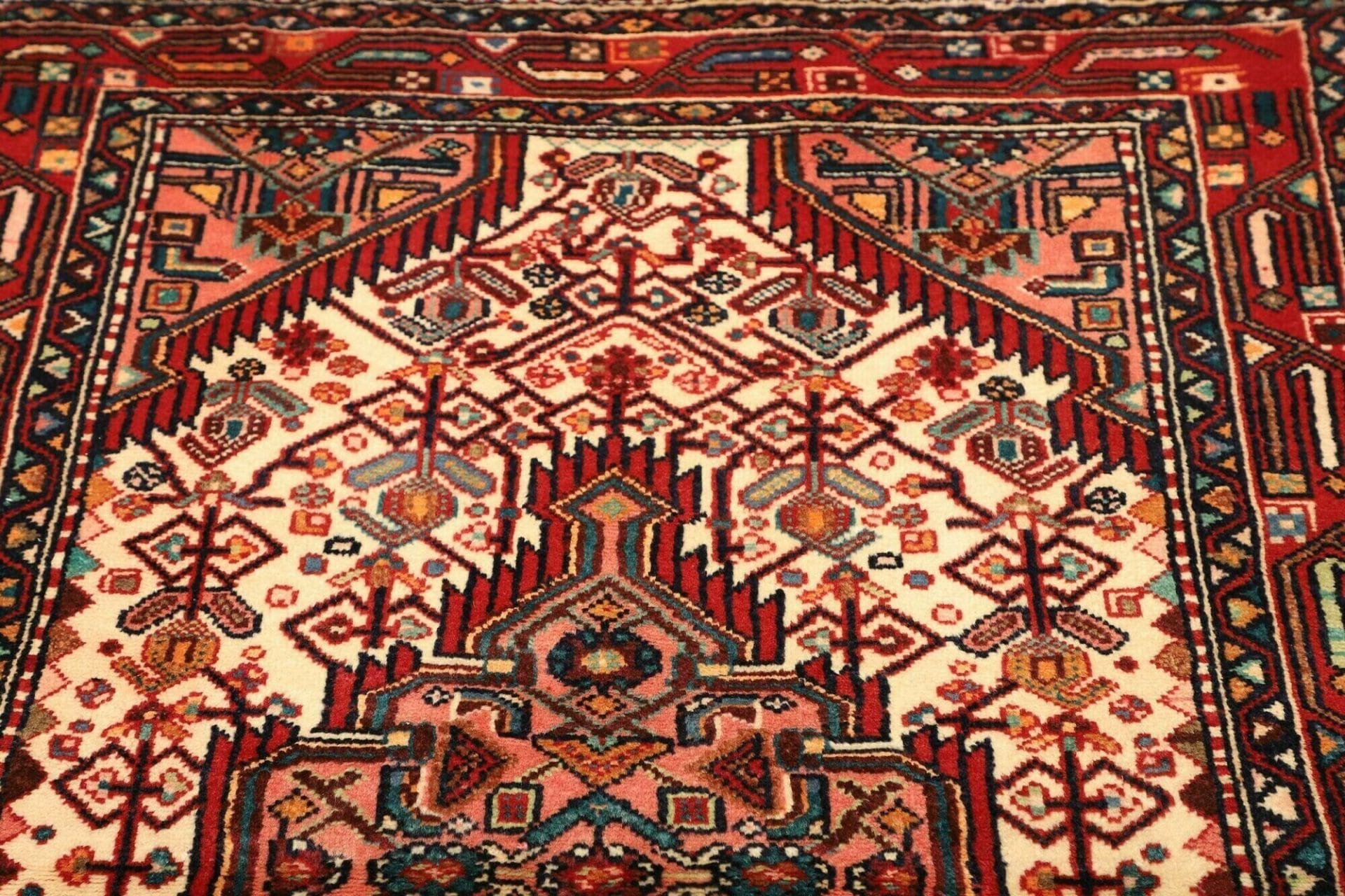 Hamadan Herati Perserteppich 108 × 159 cm aus Wolle, handgeknüpft