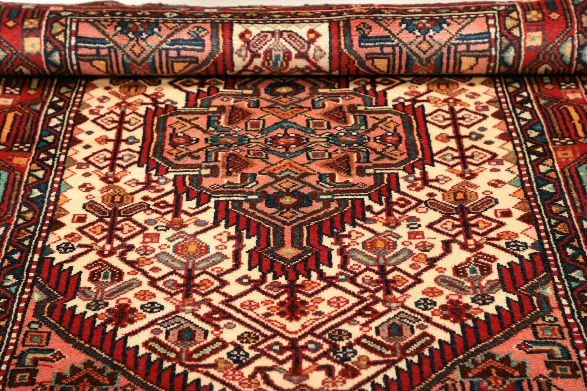 Hamadan Herati Perserteppich 108 × 159 cm aus Wolle, handgeknüpft