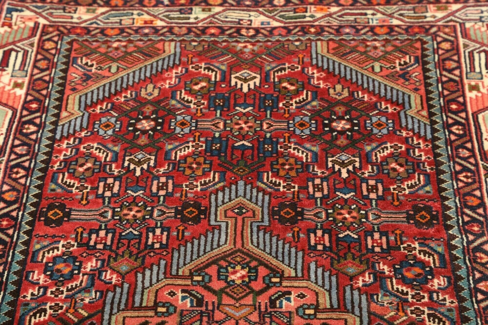 Handgeknüpfter Hamadan Herati Perserteppich, 101 × 160 cm, Wolle