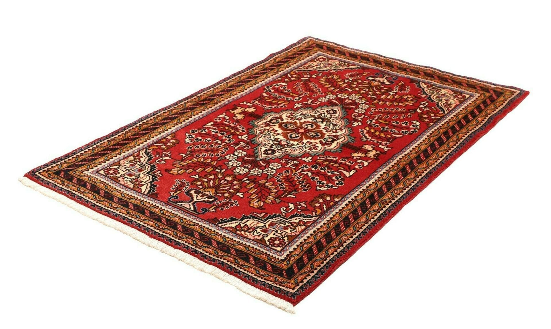 Handgeknüpfter Hamadan Herati Perserteppich, 119 × 170 cm, Wolle