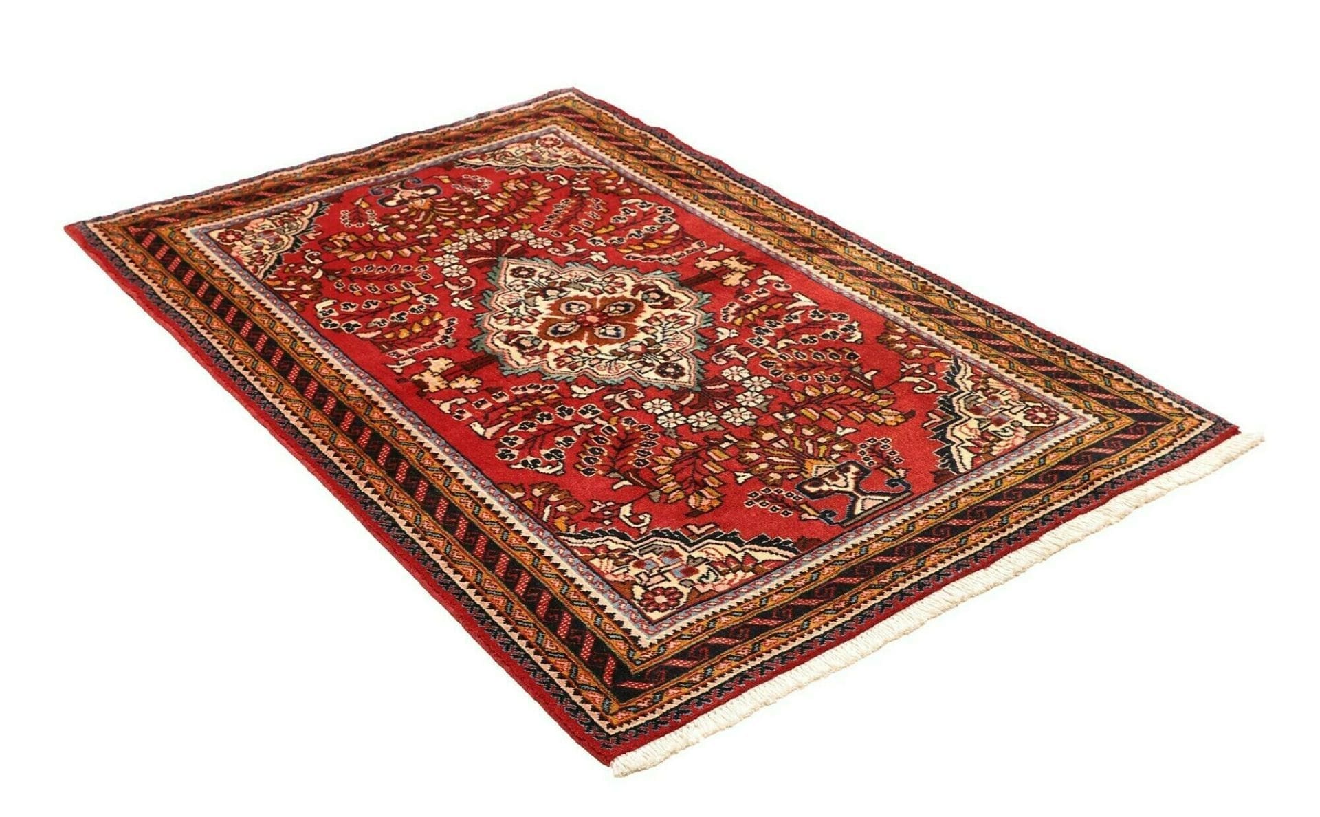 Handgeknüpfter Hamadan Herati Perserteppich, 119 × 170 cm, Wolle