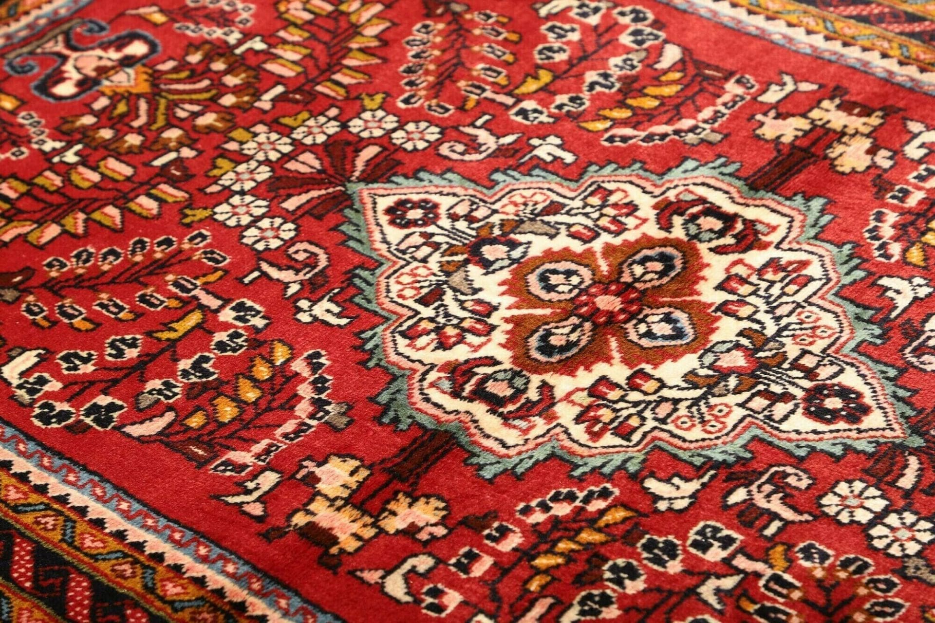 Handgeknüpfter Hamadan Herati Perserteppich, 119 × 170 cm, Wolle