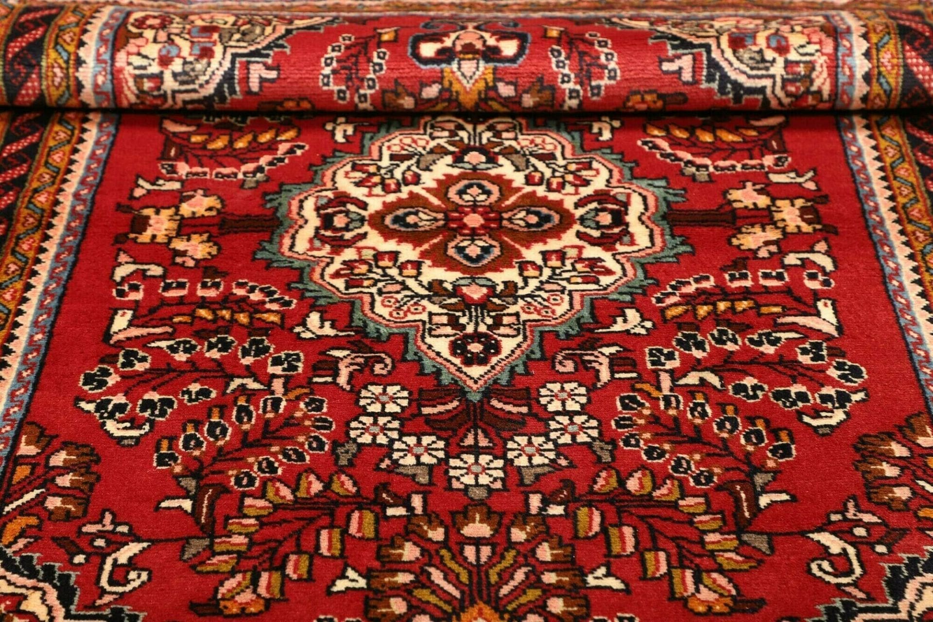 Handgeknüpfter Hamadan Herati Perserteppich, 119 × 170 cm, Wolle