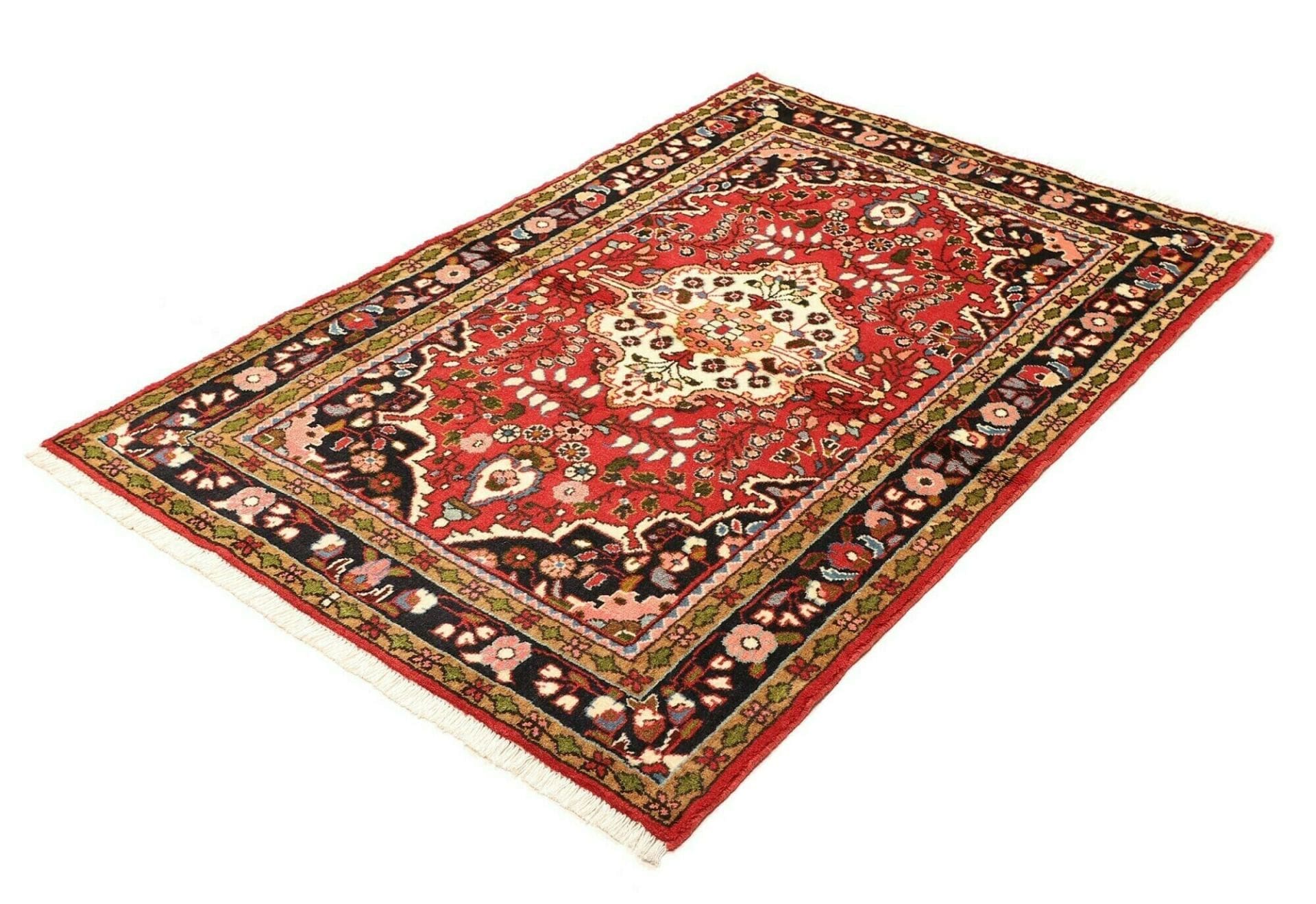 Handgeknüpfter Hamadan Perserteppich 109 × 152 cm