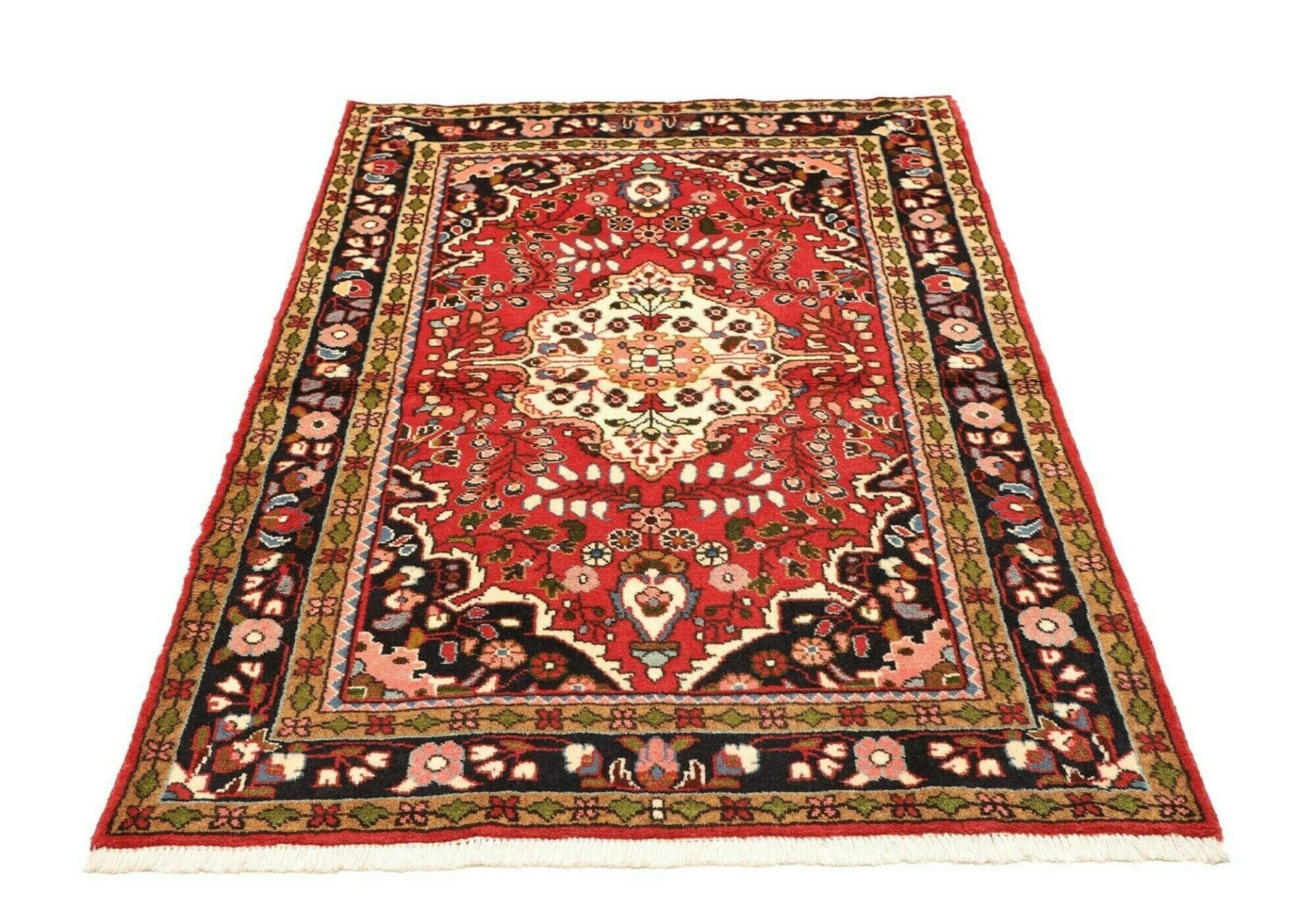 Handgeknüpfter Hamadan Perserteppich 109 × 152 cm