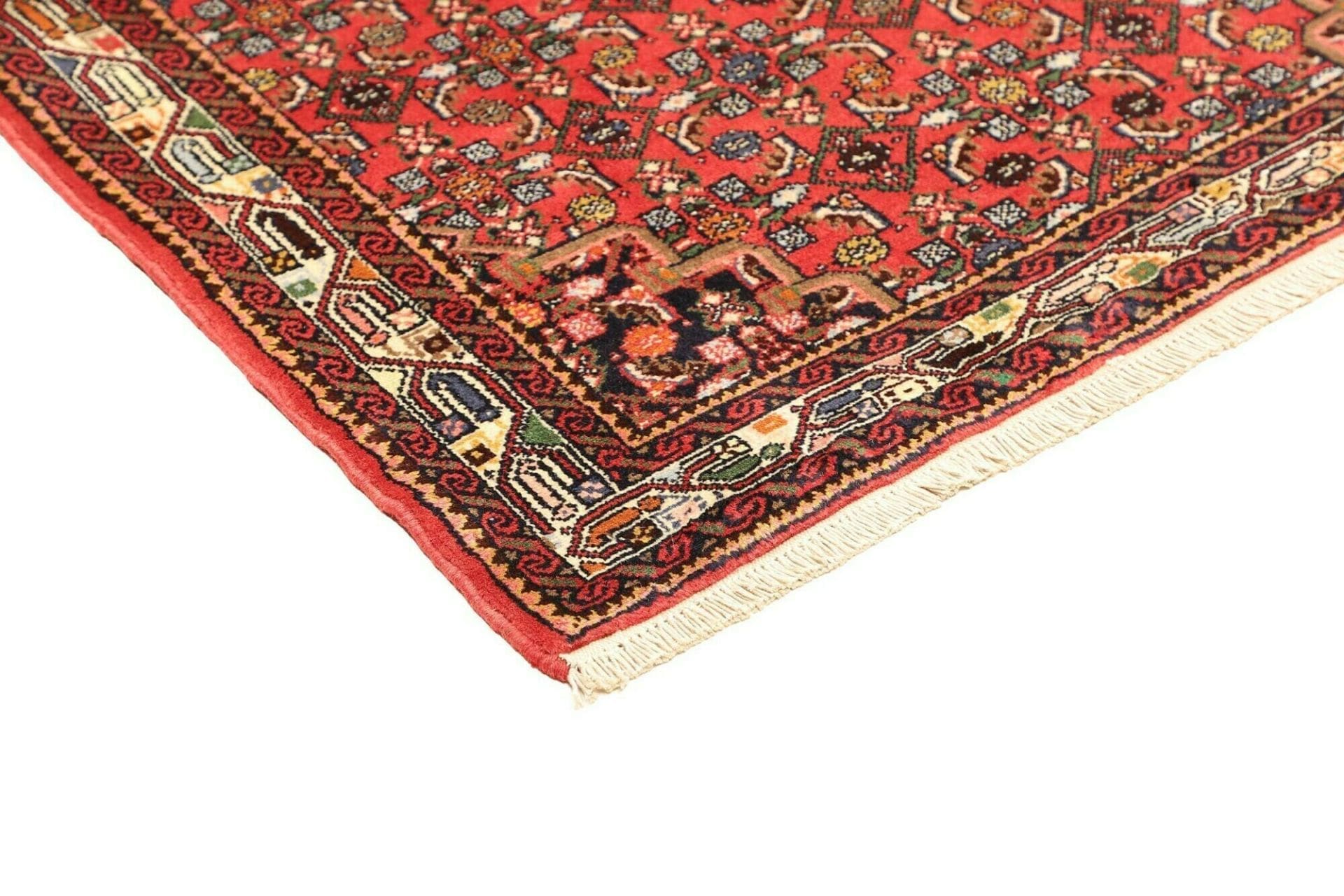 Hamadan Herati Perserteppich aus Iran, 106 × 136 cm