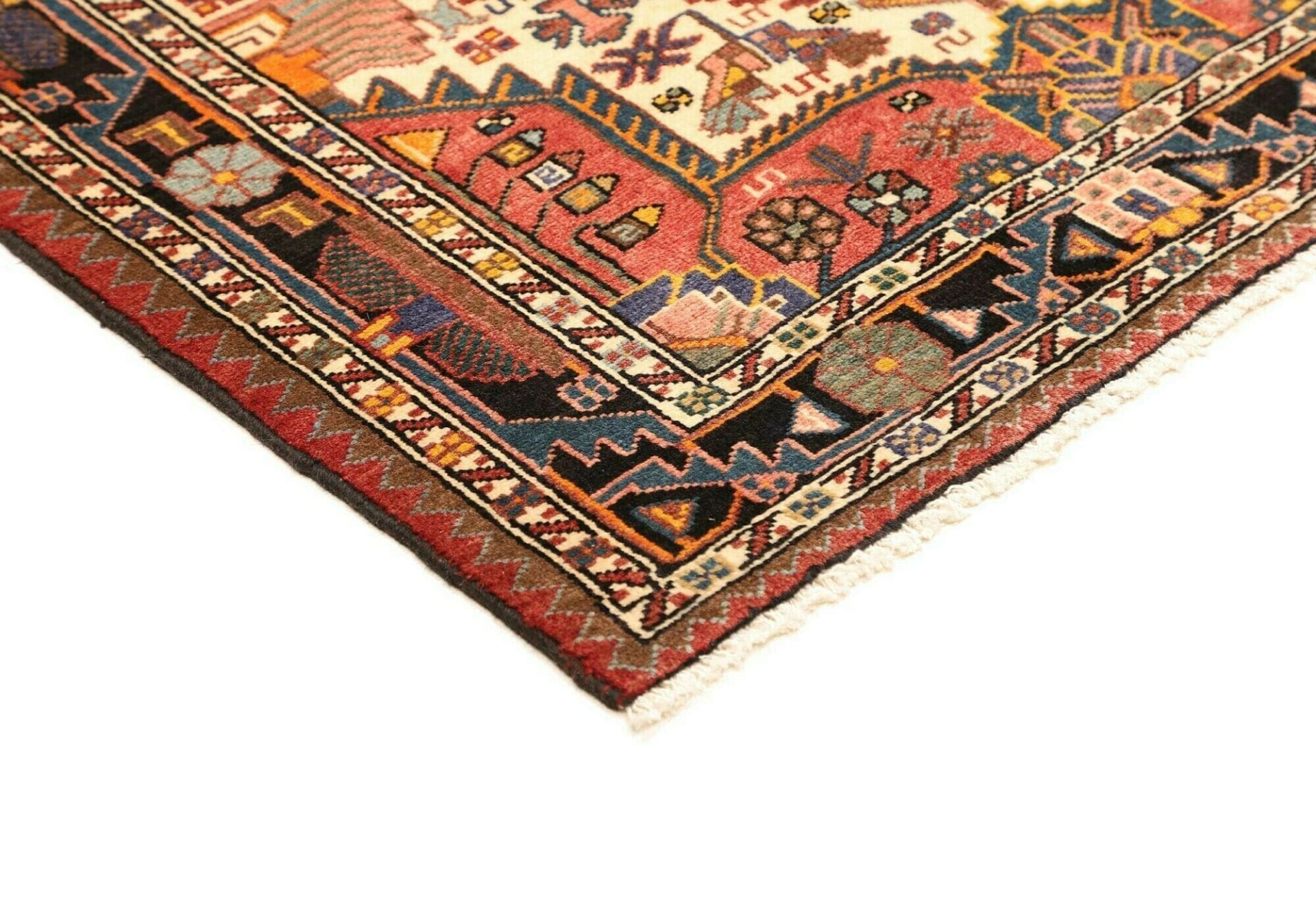 hamadan-teppich-110-x-152-cm-schurwolle-herati-muster-handgeknupft-4 Hamadan Herati Perserteppich 110 × 152 cm aus Wolle, handgeknüpft
