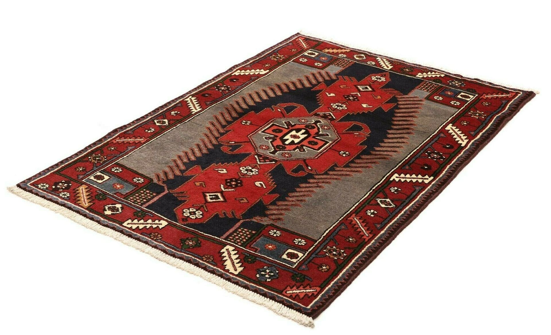 Hamadan Herati Perserteppich aus Iran, 111 × 150 cm