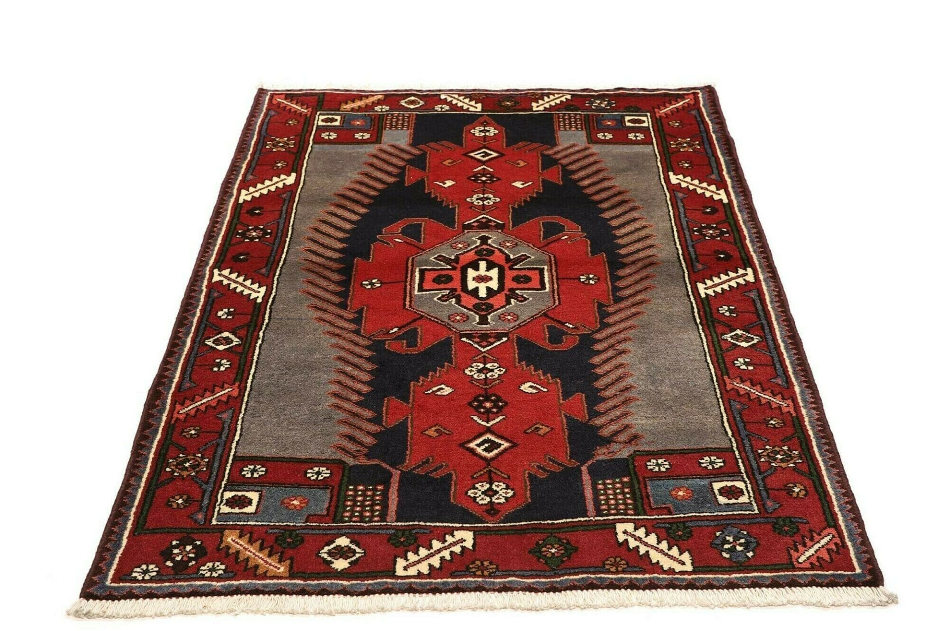 Hamadan Herati Perserteppich aus Iran, 111 × 150 cm