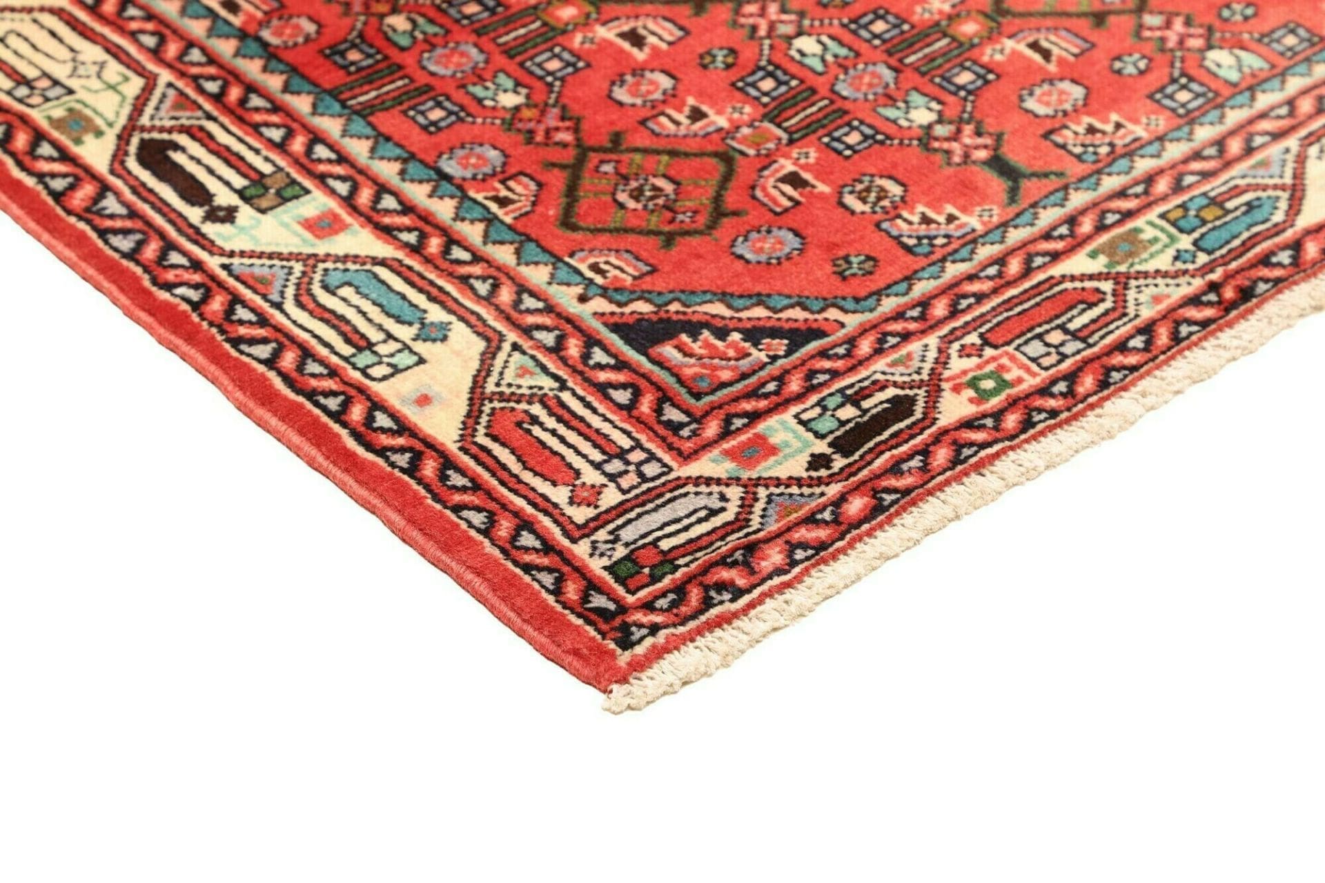 Hamadan Herati Perserteppich aus Iran, 109 × 150 cm