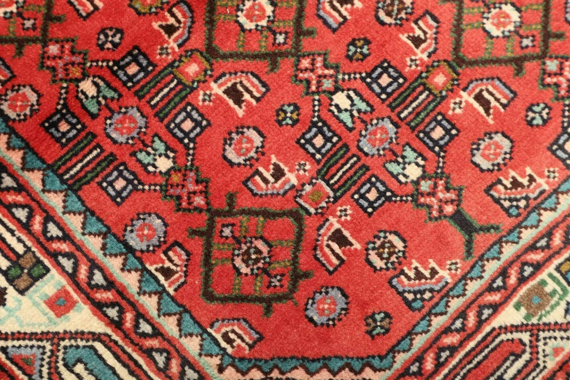 Hamadan Herati Perserteppich aus Iran, 109 × 150 cm