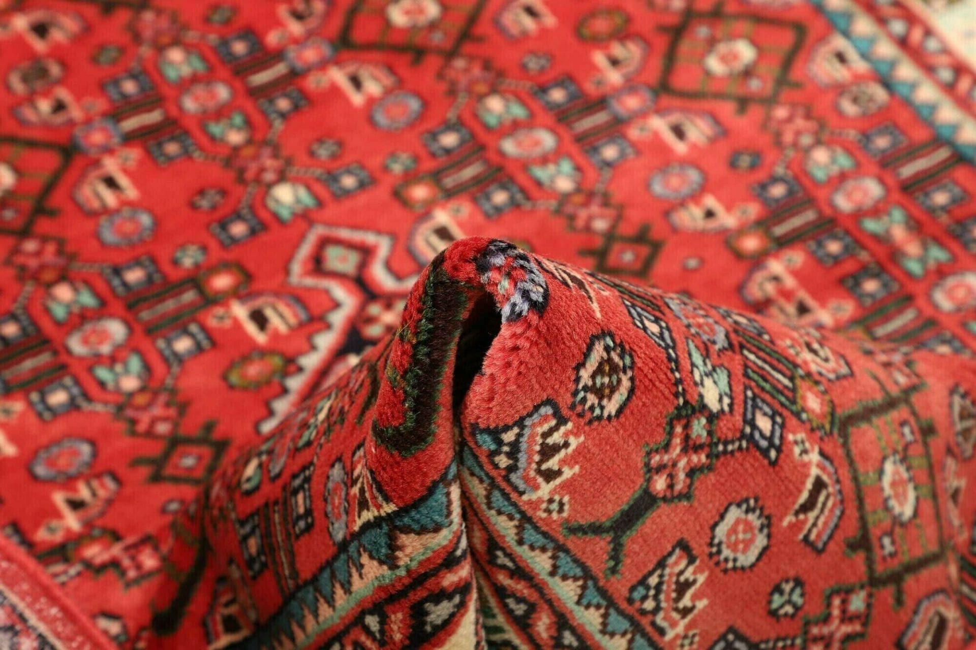 Hamadan Herati Perserteppich aus Iran, 109 × 150 cm