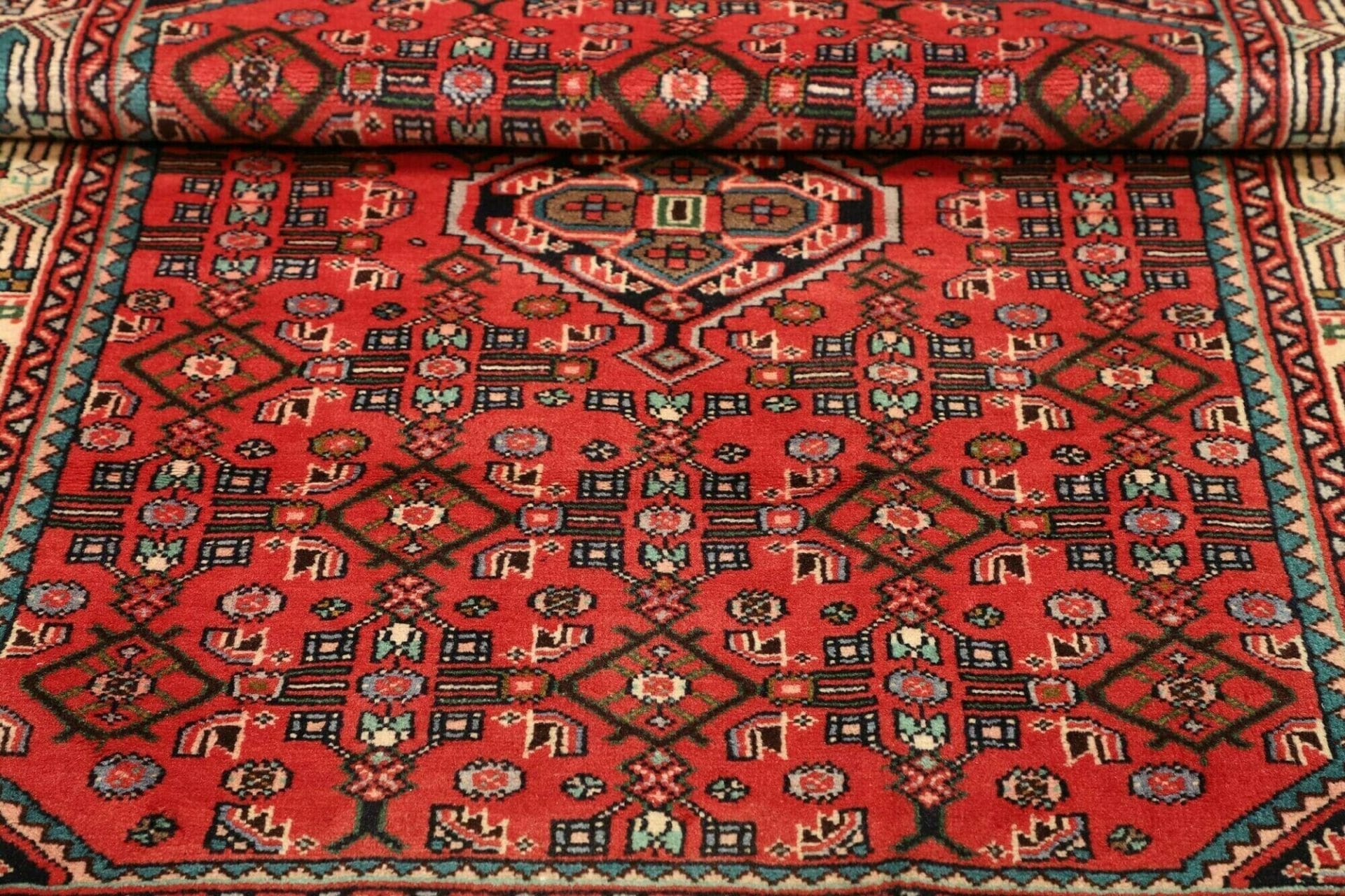 Hamadan Herati Perserteppich aus Iran, 109 × 150 cm