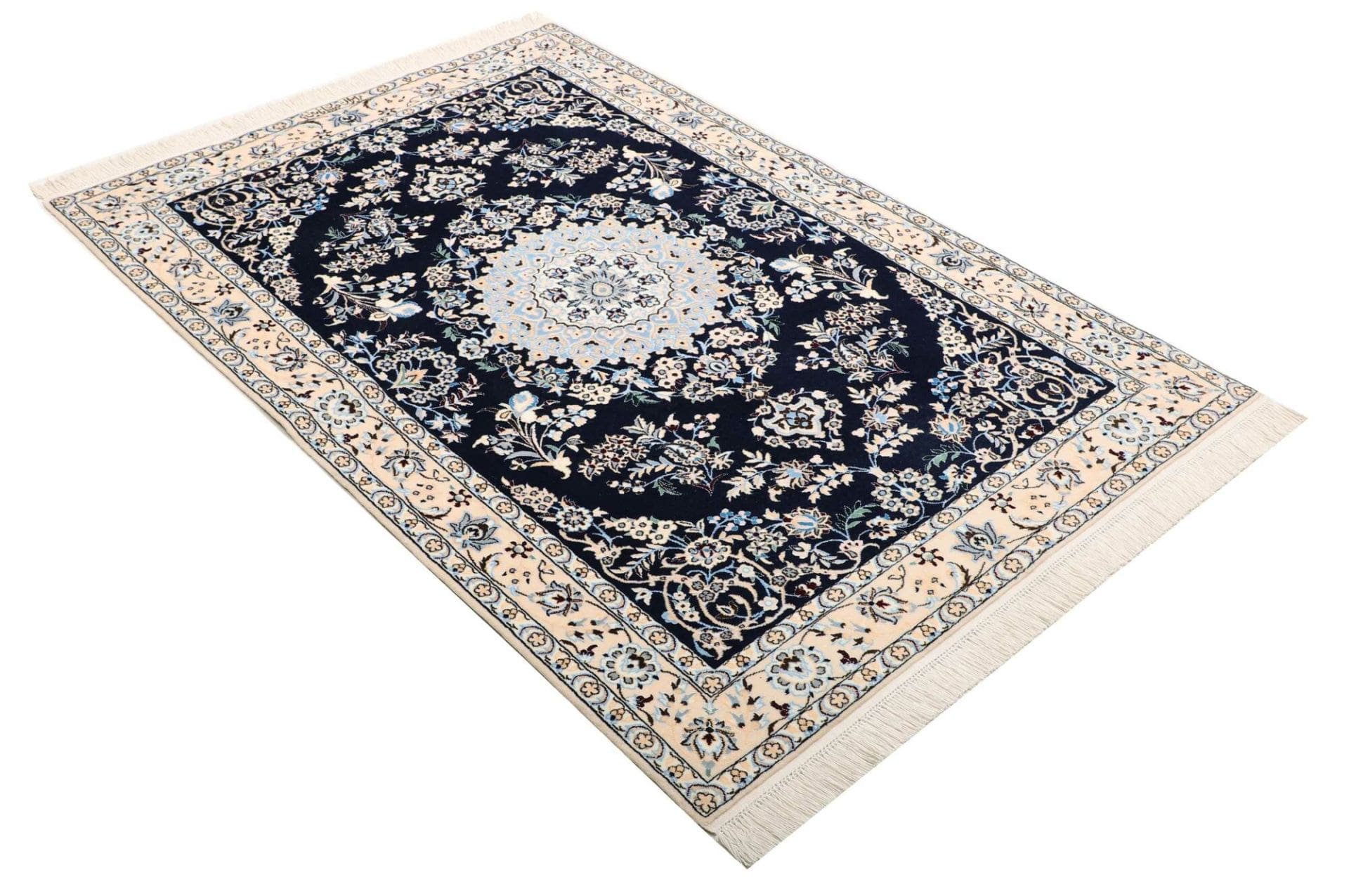 nain-teppich-6la-113-x-170-cm-florales-design-handgeknupft-2 Nain Perserteppich aus Iran, 113 × 170 cm