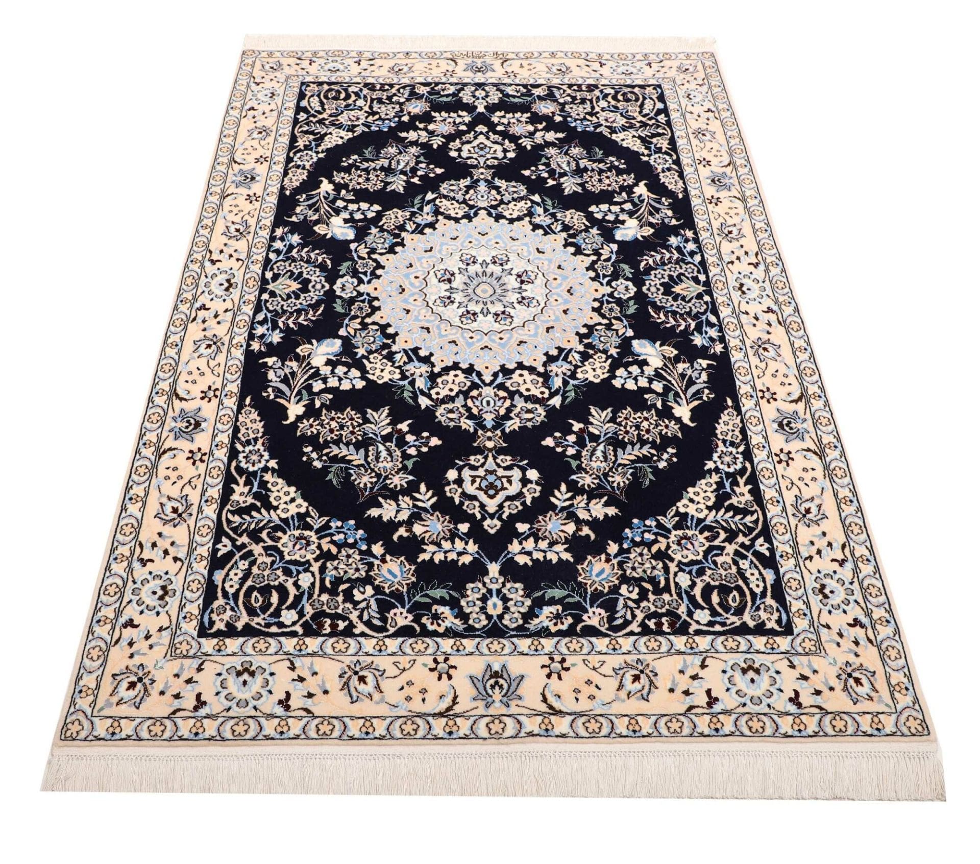 nain-teppich-6la-113-x-170-cm-florales-design-handgeknupft-3 Nain Perserteppich aus Iran, 113 × 170 cm