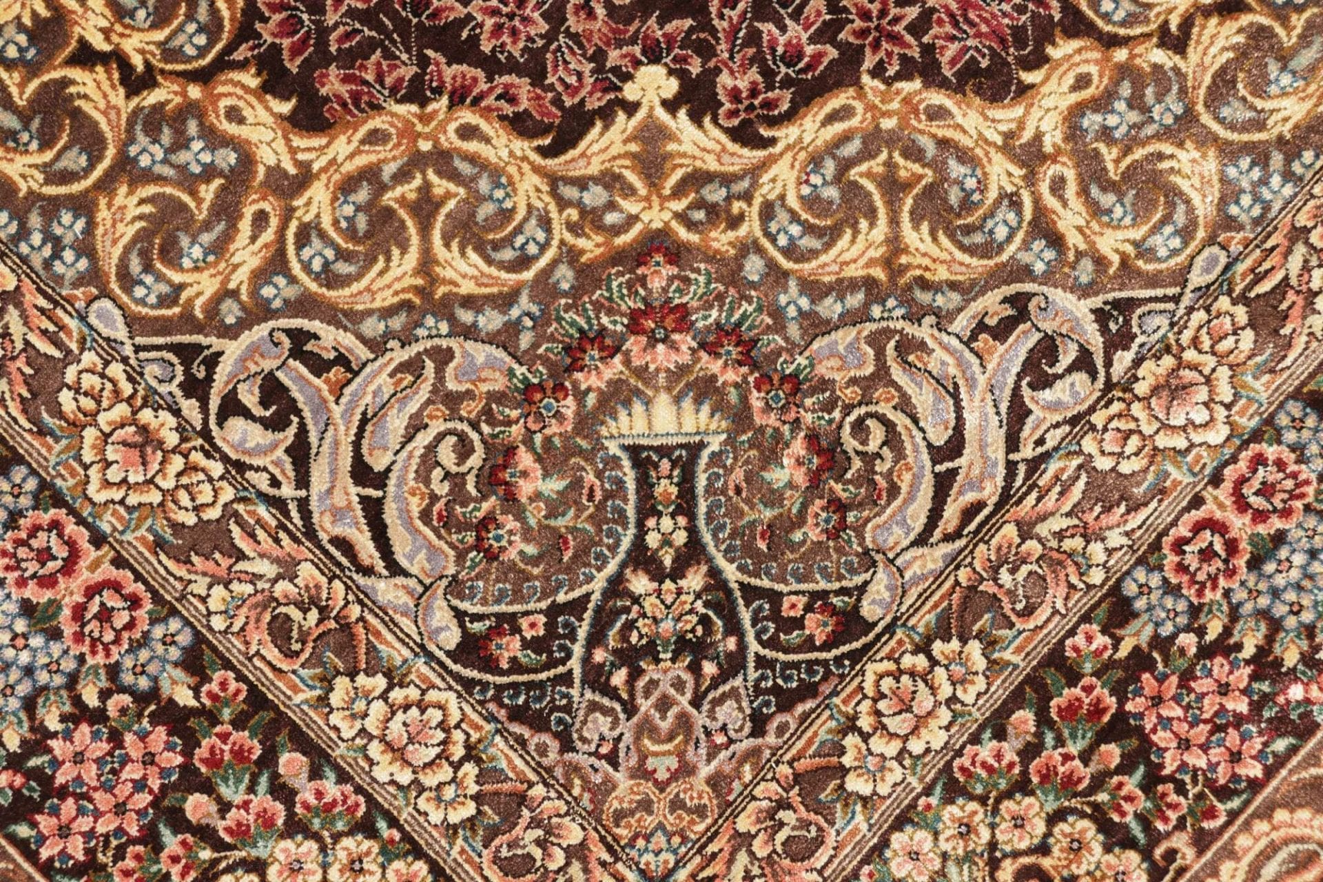 Handgeknüpfter Ghom Perserteppich 106 × 148 cm