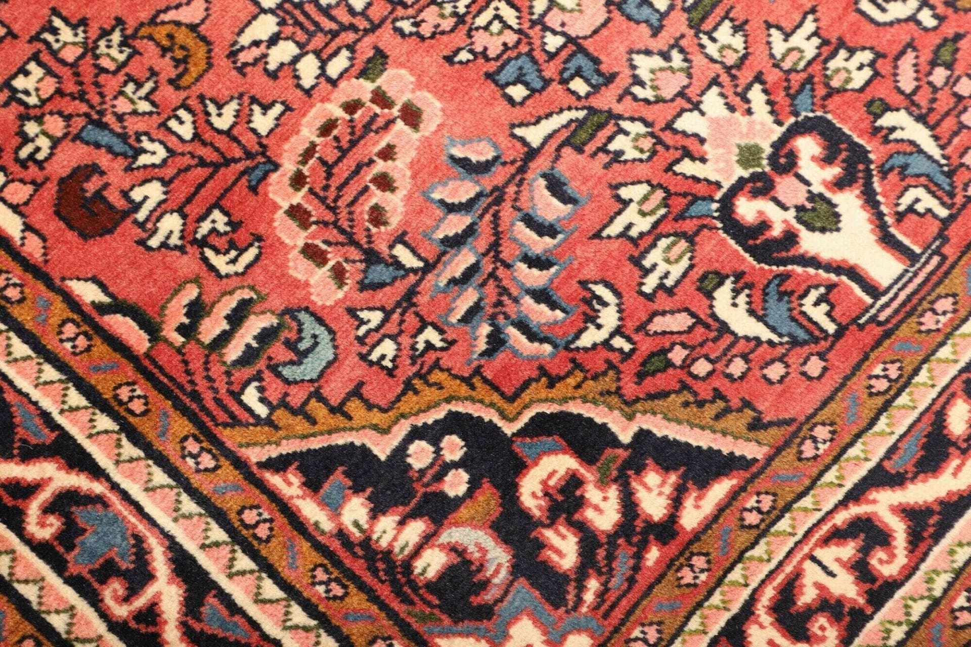 Hamadan Herati Perserteppich 115 × 152 cm aus Wolle, handgeknüpft