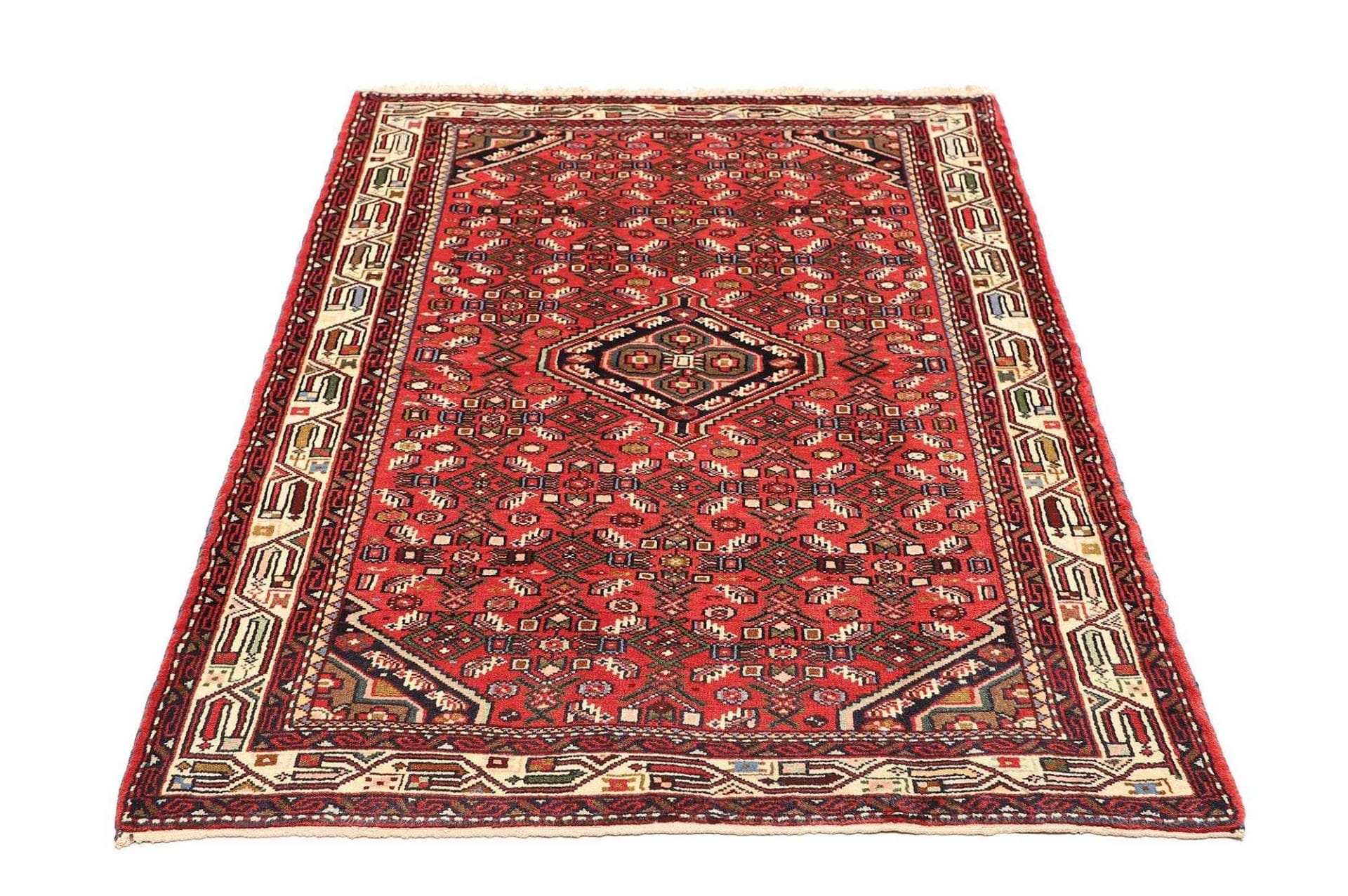 Hamadan Herati Perserteppich aus Iran, 108 × 155 cm