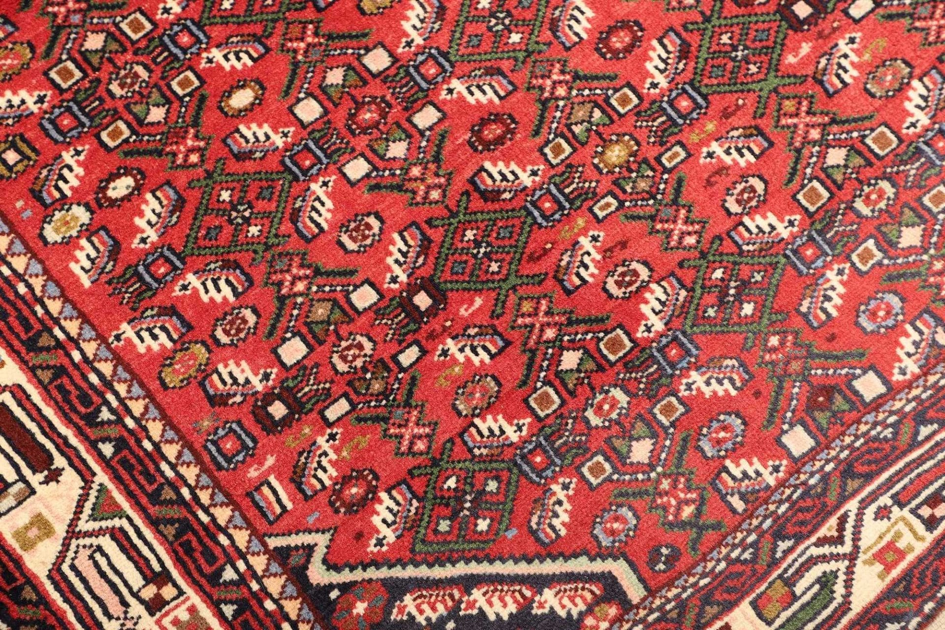 Hamadan Herati Perserteppich aus Iran, 108 × 155 cm