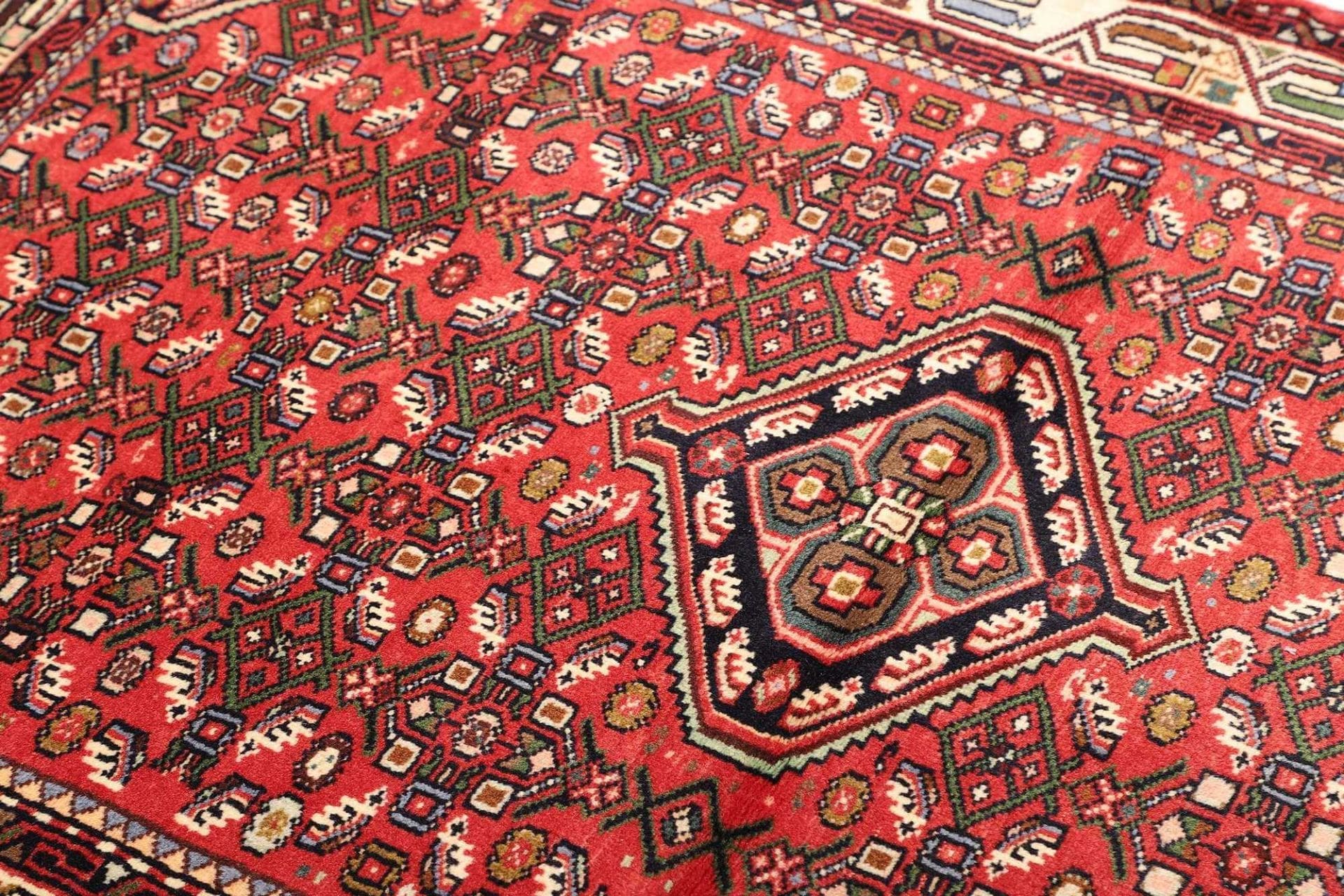 Hamadan Herati Perserteppich aus Iran, 108 × 155 cm