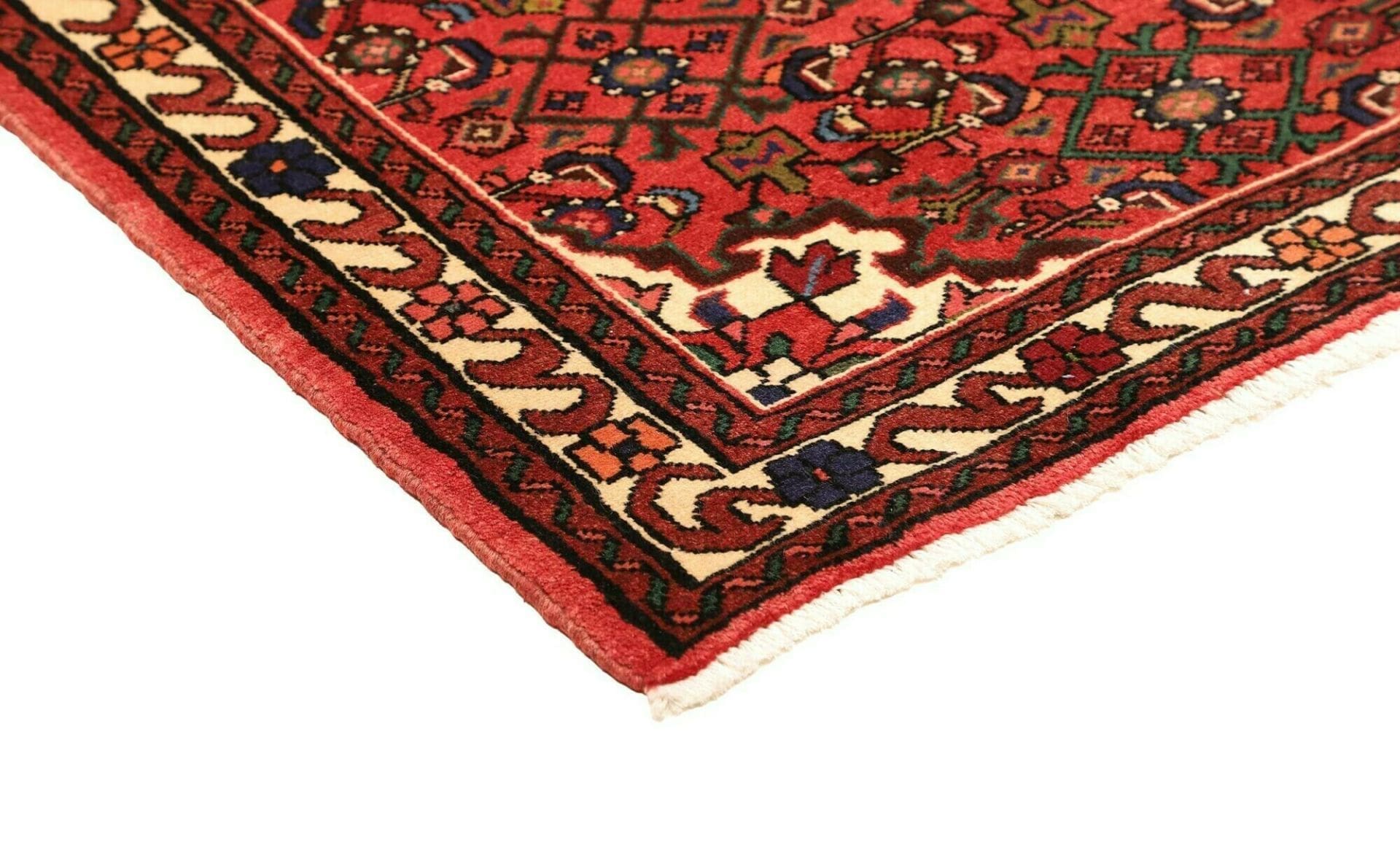 Hamadan Perserteppich 107 × 148 cm aus Wolle, handgeknüpft