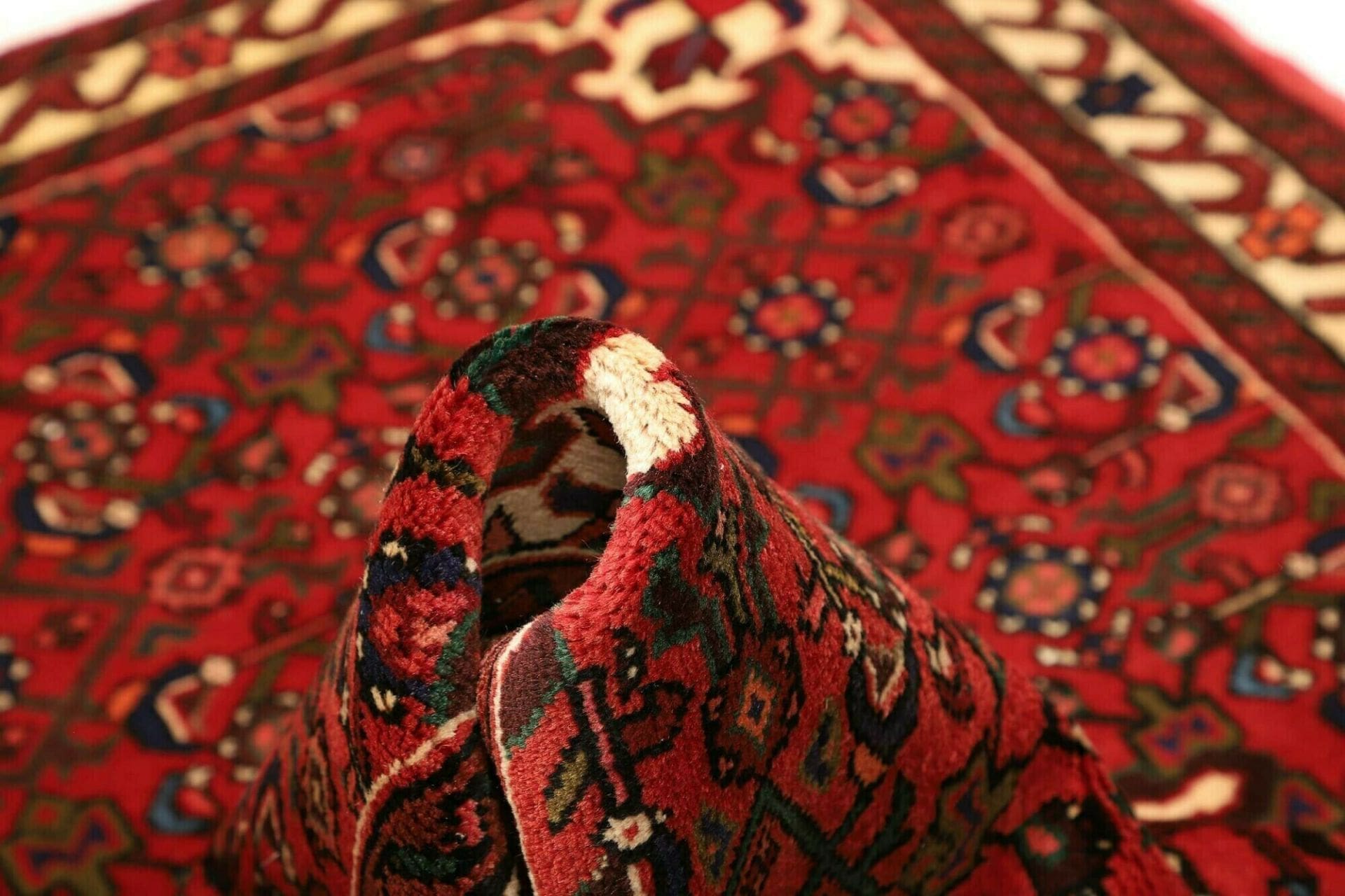 Hamadan Perserteppich 107 × 148 cm aus Wolle, handgeknüpft
