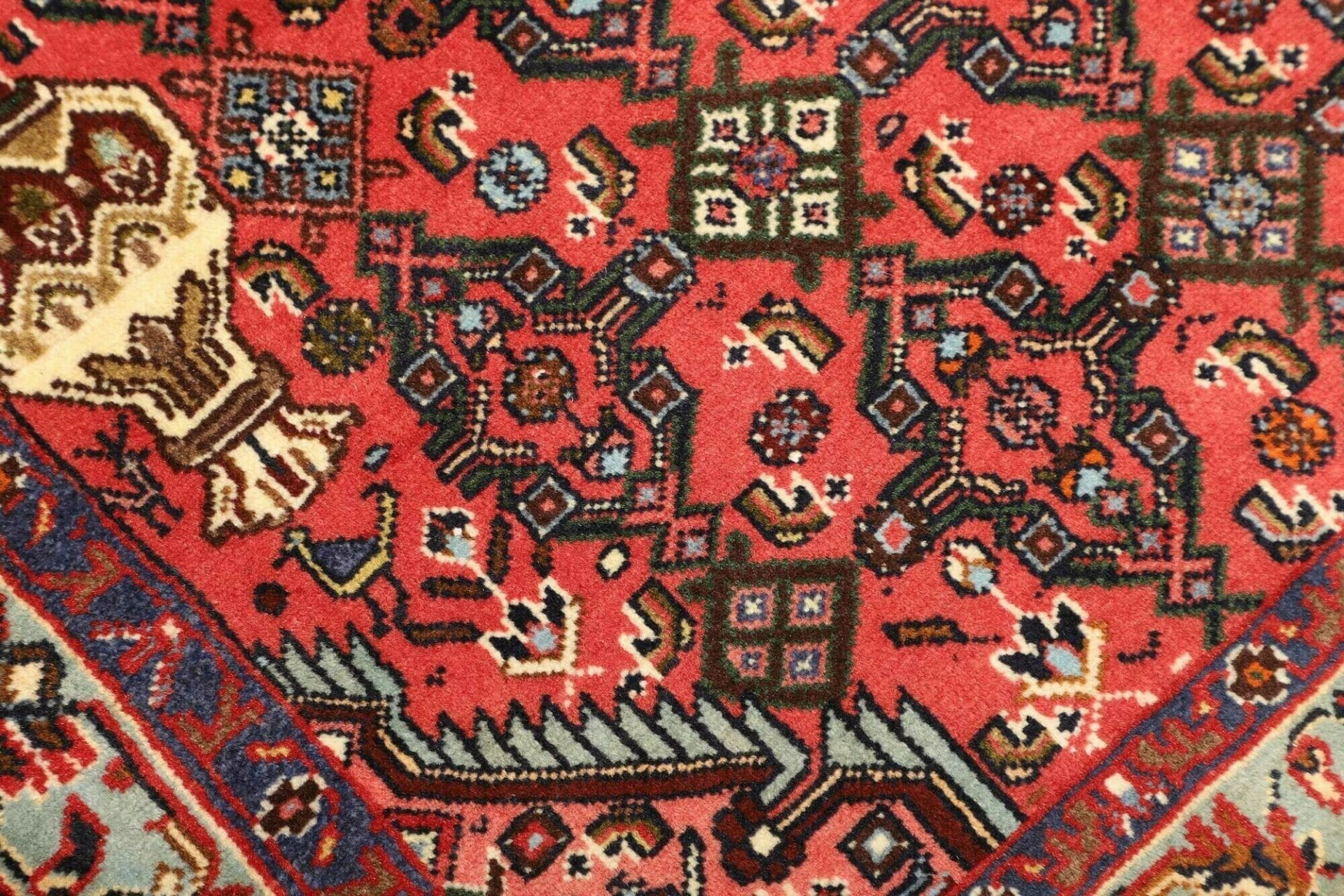 Hamadan Herati Perserteppich 101 × 150 cm aus Wolle, handgeknüpft