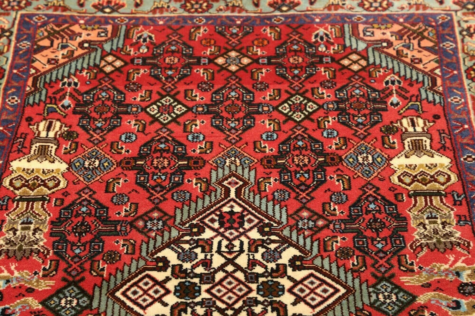 Hamadan Herati Perserteppich 101 × 150 cm aus Wolle, handgeknüpft