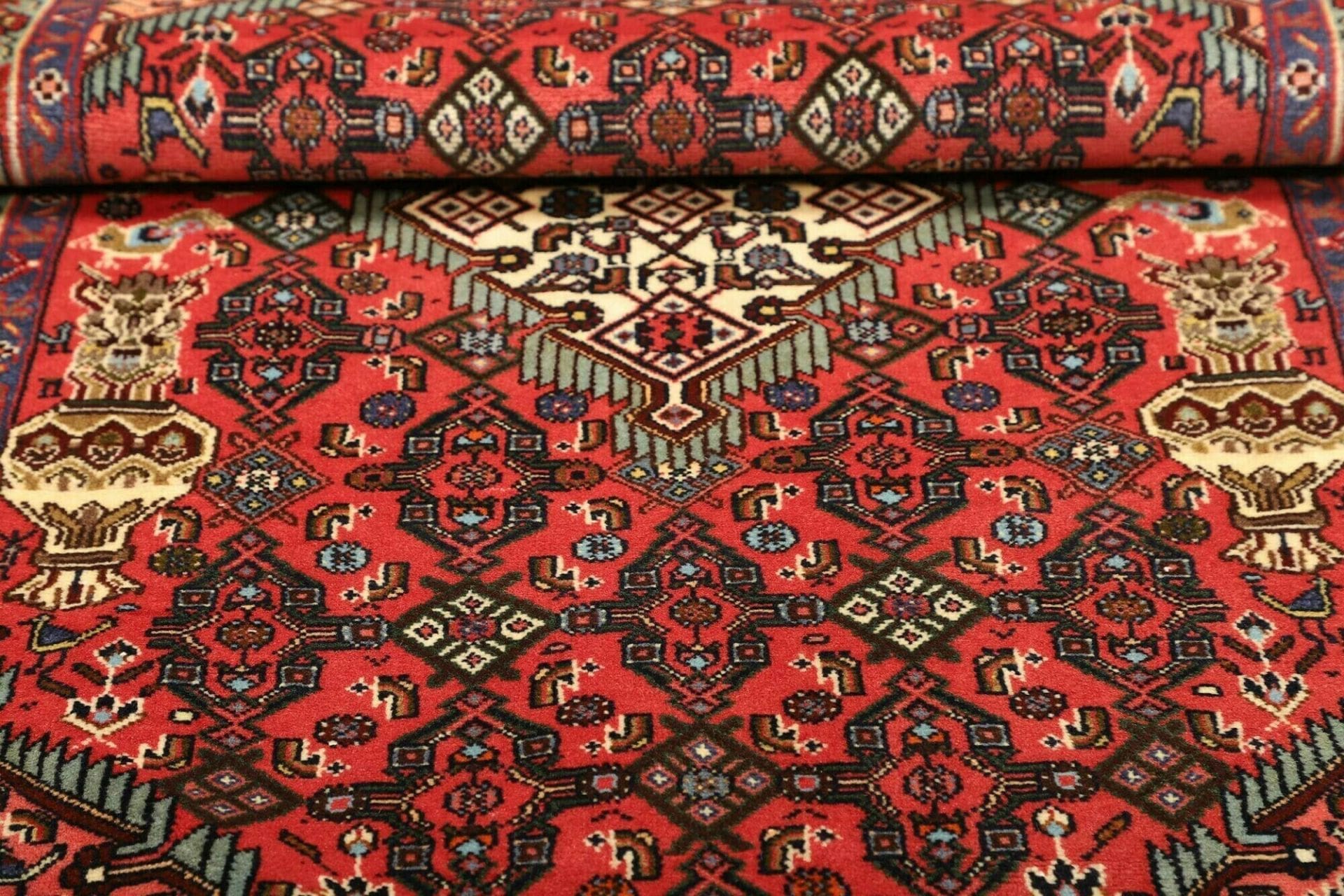 Hamadan Herati Perserteppich 101 × 150 cm aus Wolle, handgeknüpft