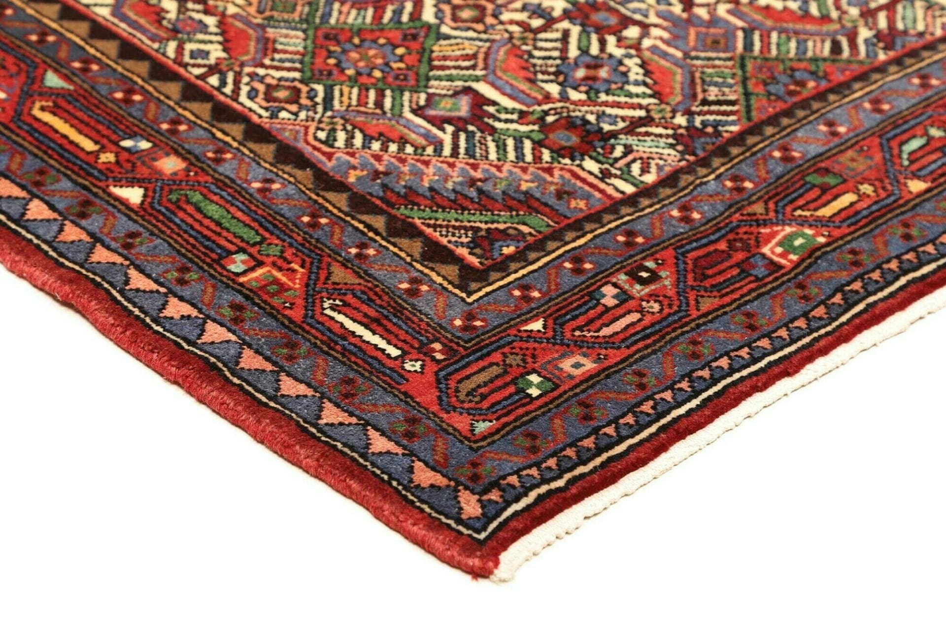 Hamadan Perserteppich 113 × 172 cm aus Wolle, handgeknüpft