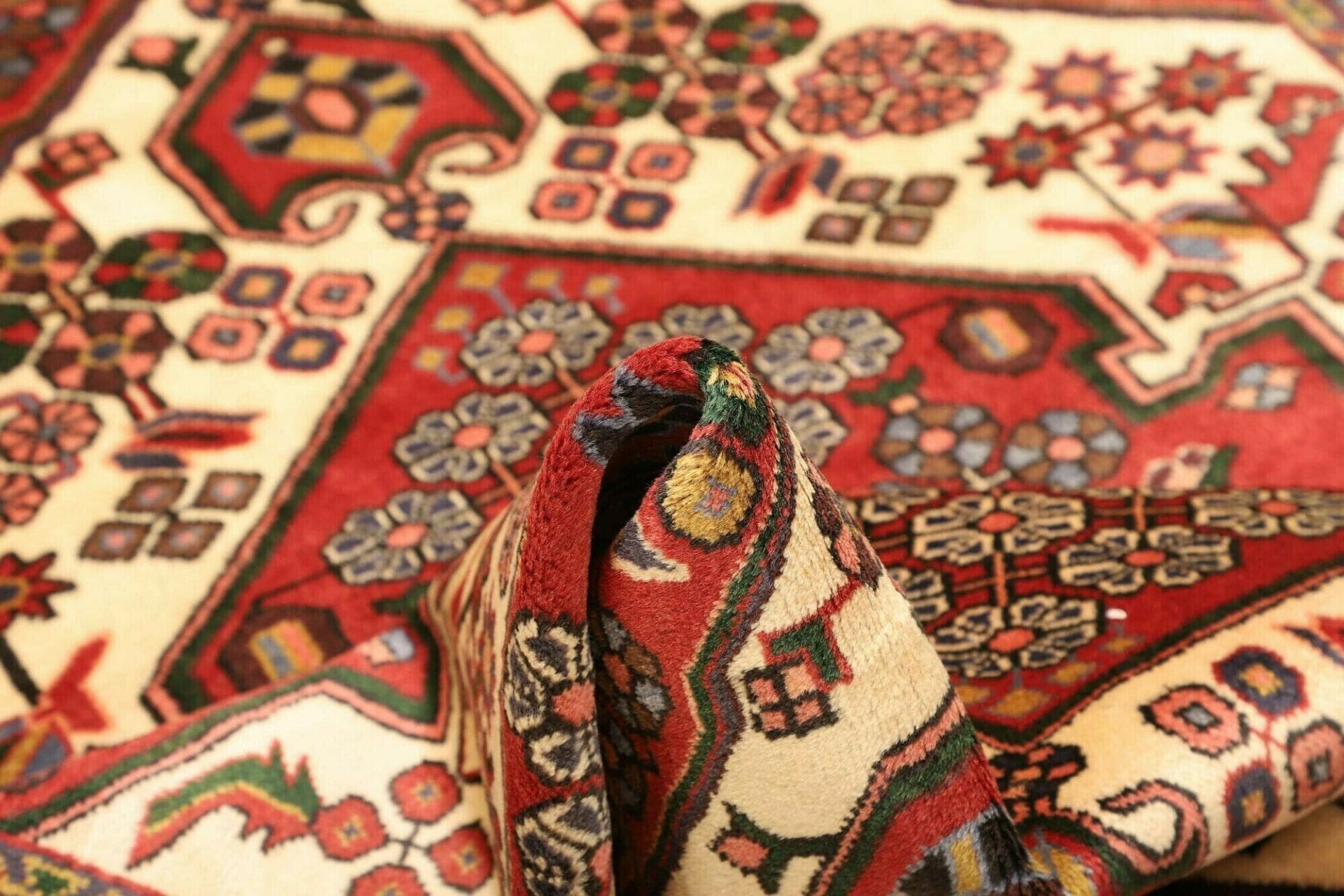 hamadan-teppich-113-x-150cm-herati-muster-schurwolle-handgeknupft-8 Hamadan Herati Perserteppich 113 × 150 cm aus Wolle, handgeknüpft