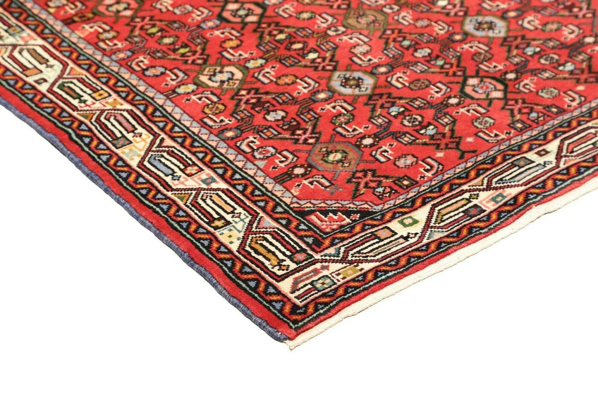 Handgeknüpfter Hamadan Herati Perserteppich 104 × 160 cm