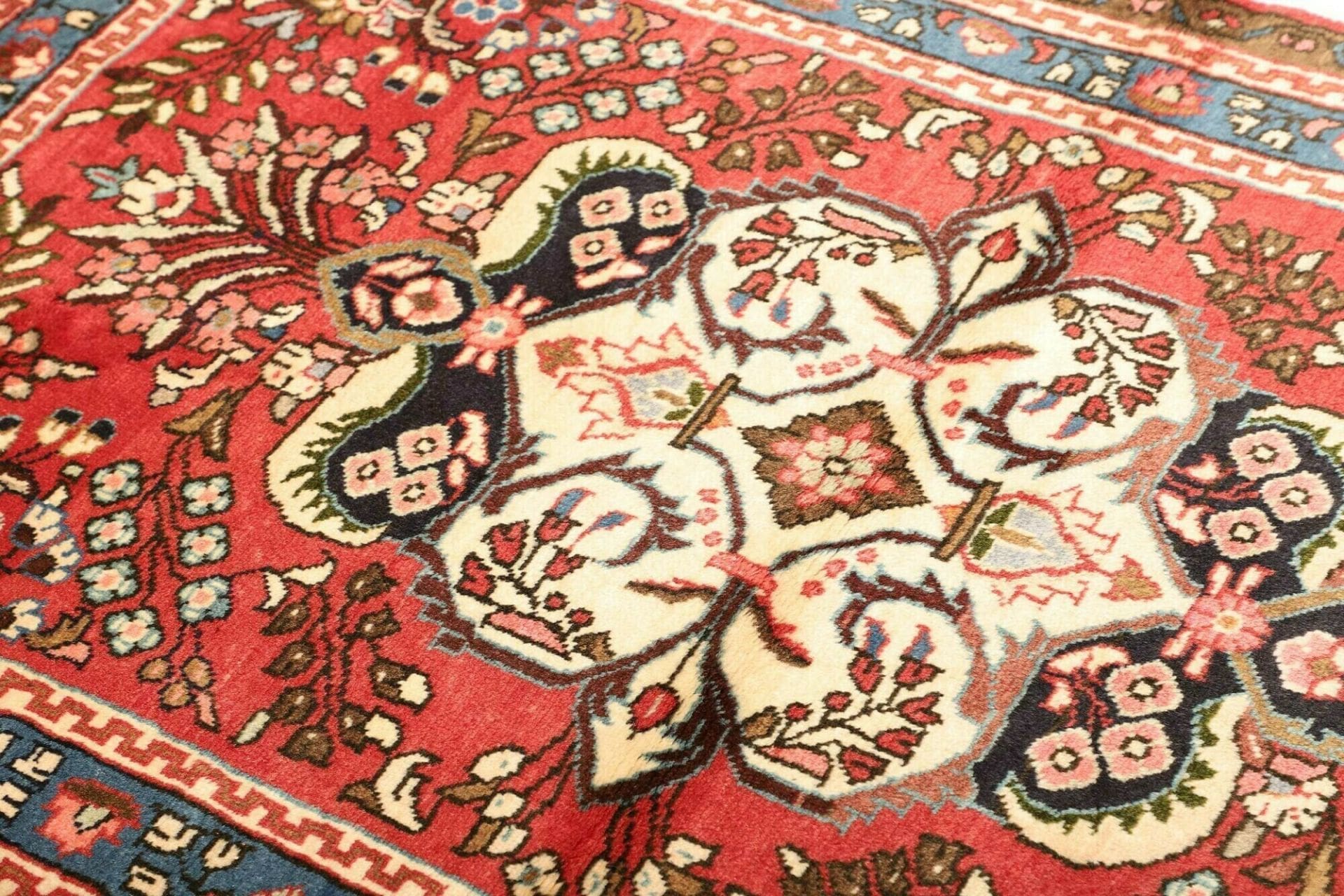 Handgeknüpfter Hamadan Herati Perserteppich, 113 × 166 cm, Wolle