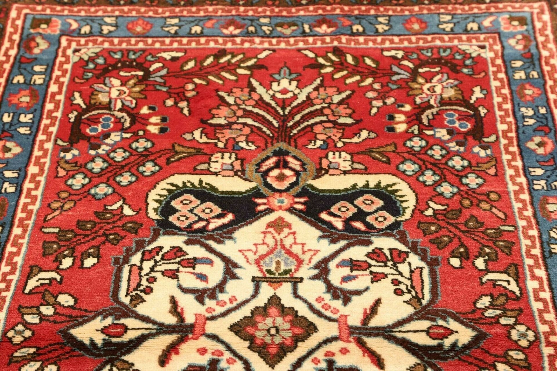 Handgeknüpfter Hamadan Herati Perserteppich, 113 × 166 cm, Wolle