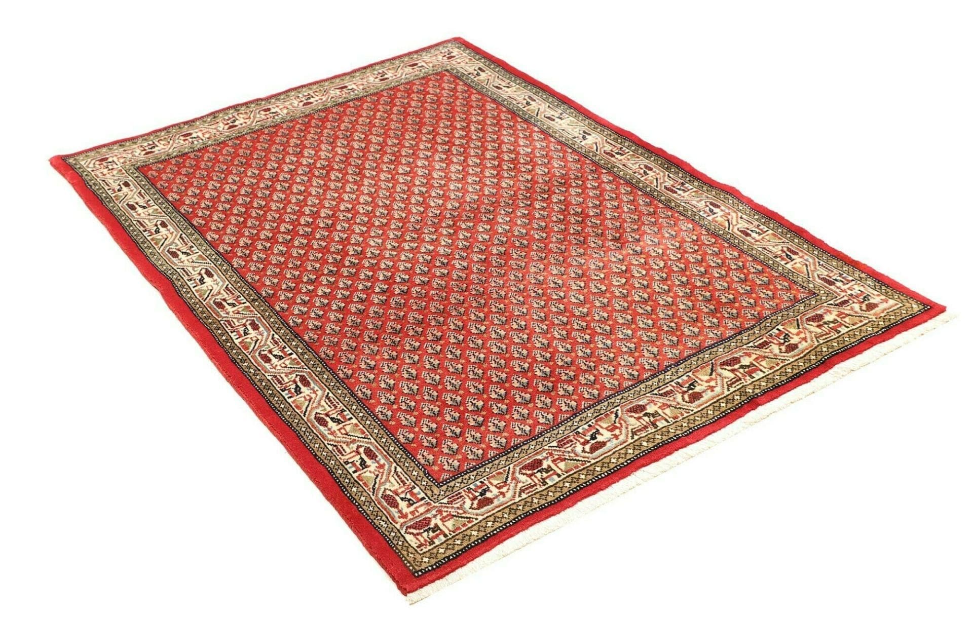 Handgeknüpfter Hamadan Perserteppich 113 × 150 cm