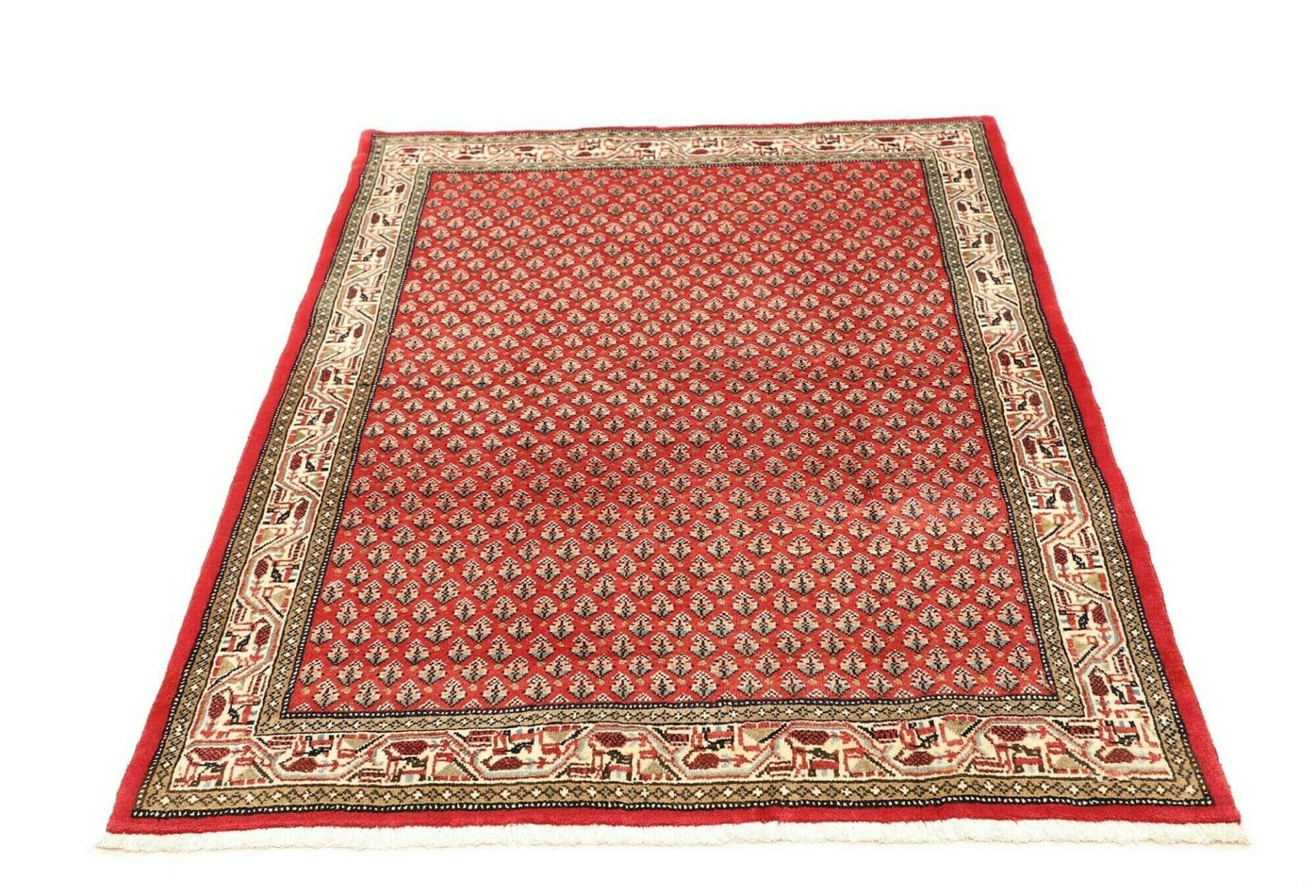 Handgeknüpfter Hamadan Perserteppich 113 × 150 cm