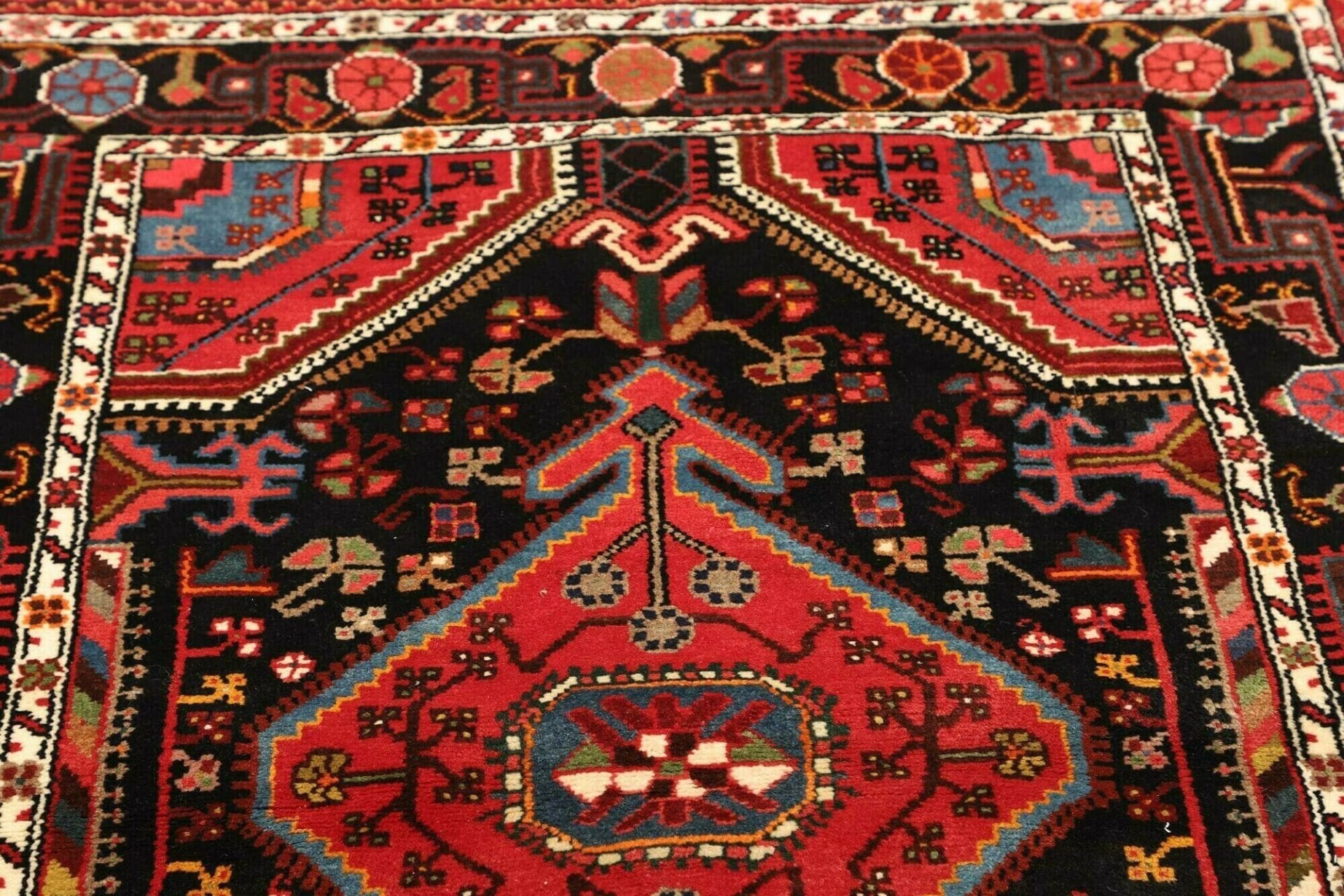 Hamadan Herati Perserteppich aus Iran, 112 × 147 cm