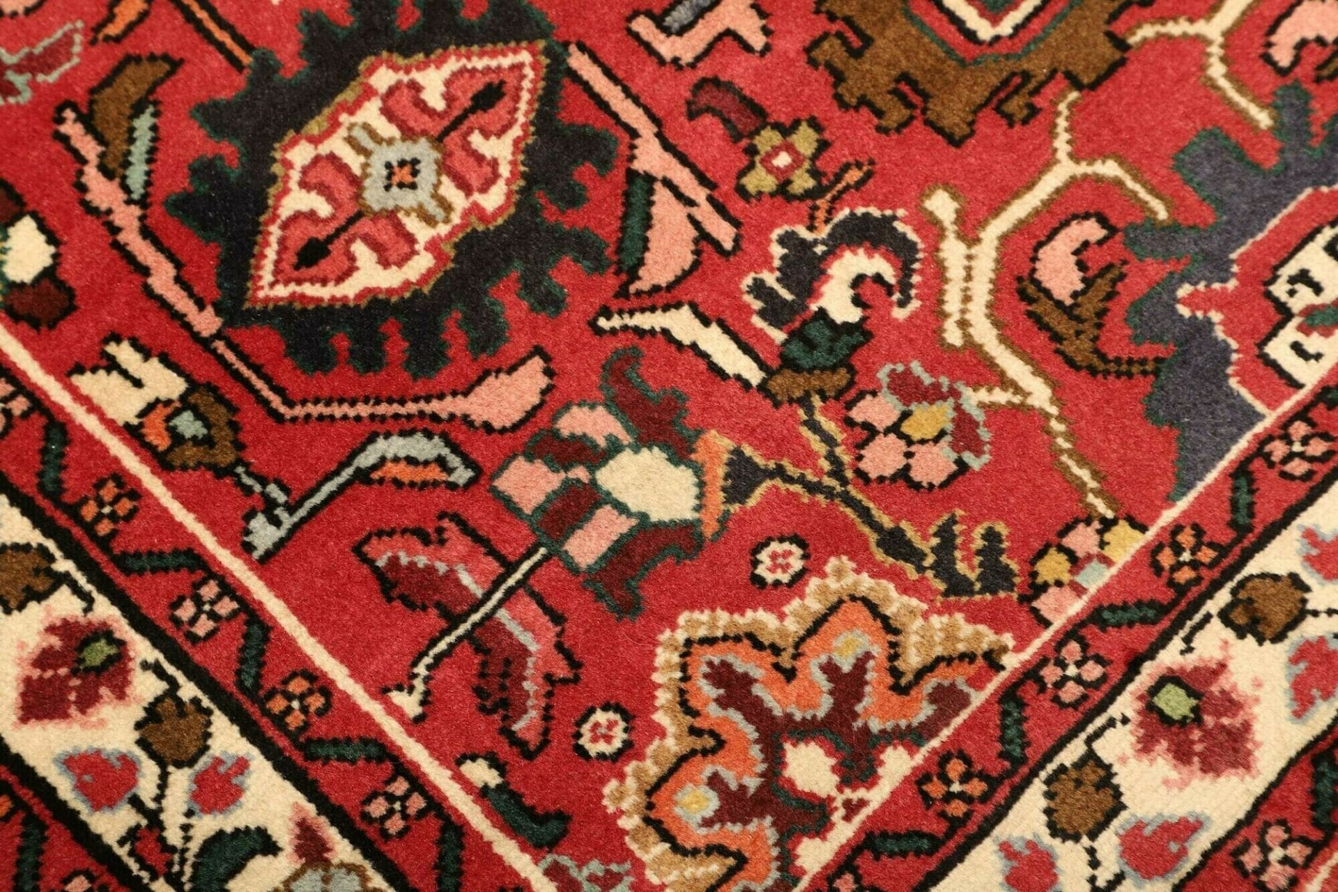 Hamadan Herati Perserteppich aus Iran, 103 × 140 cm